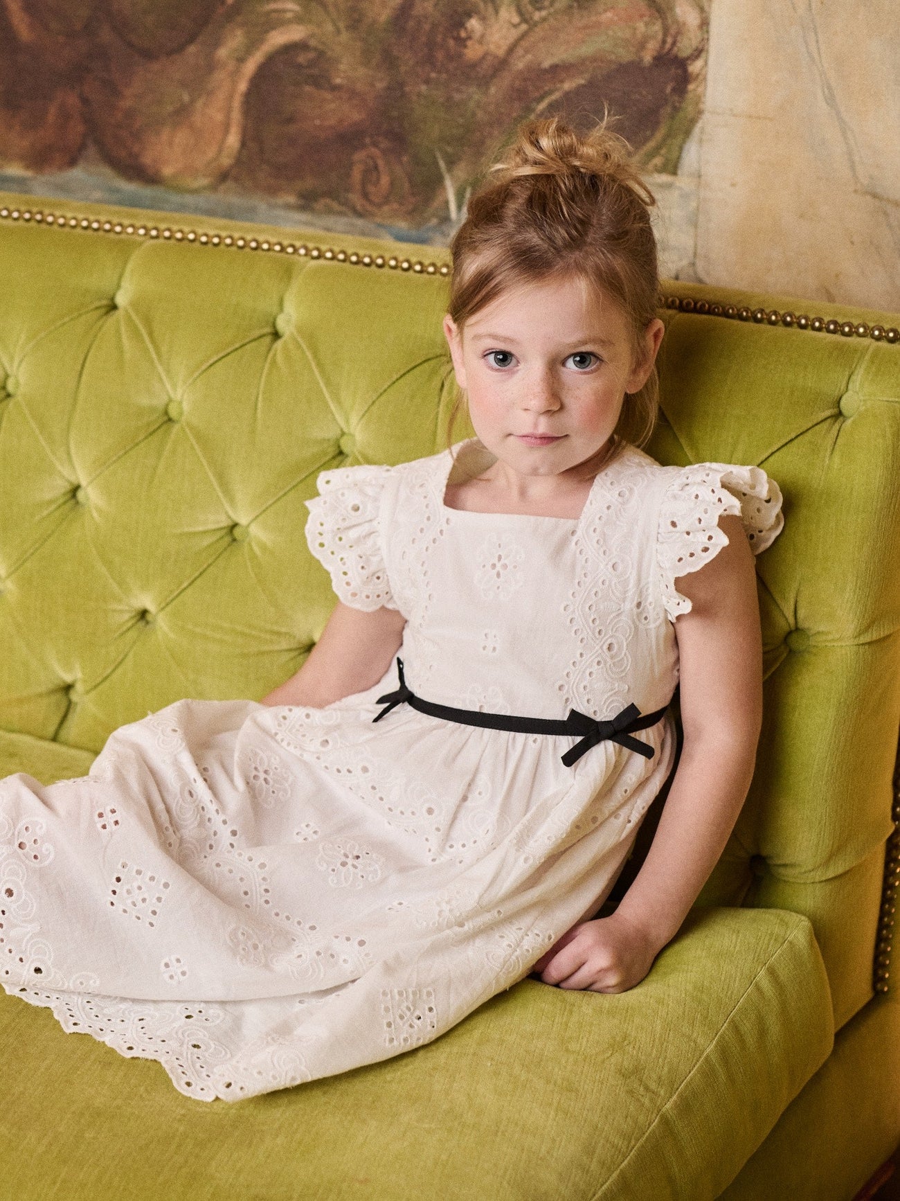 Nicky Hilton x La Coqueta Ivory Edie Girl Dress