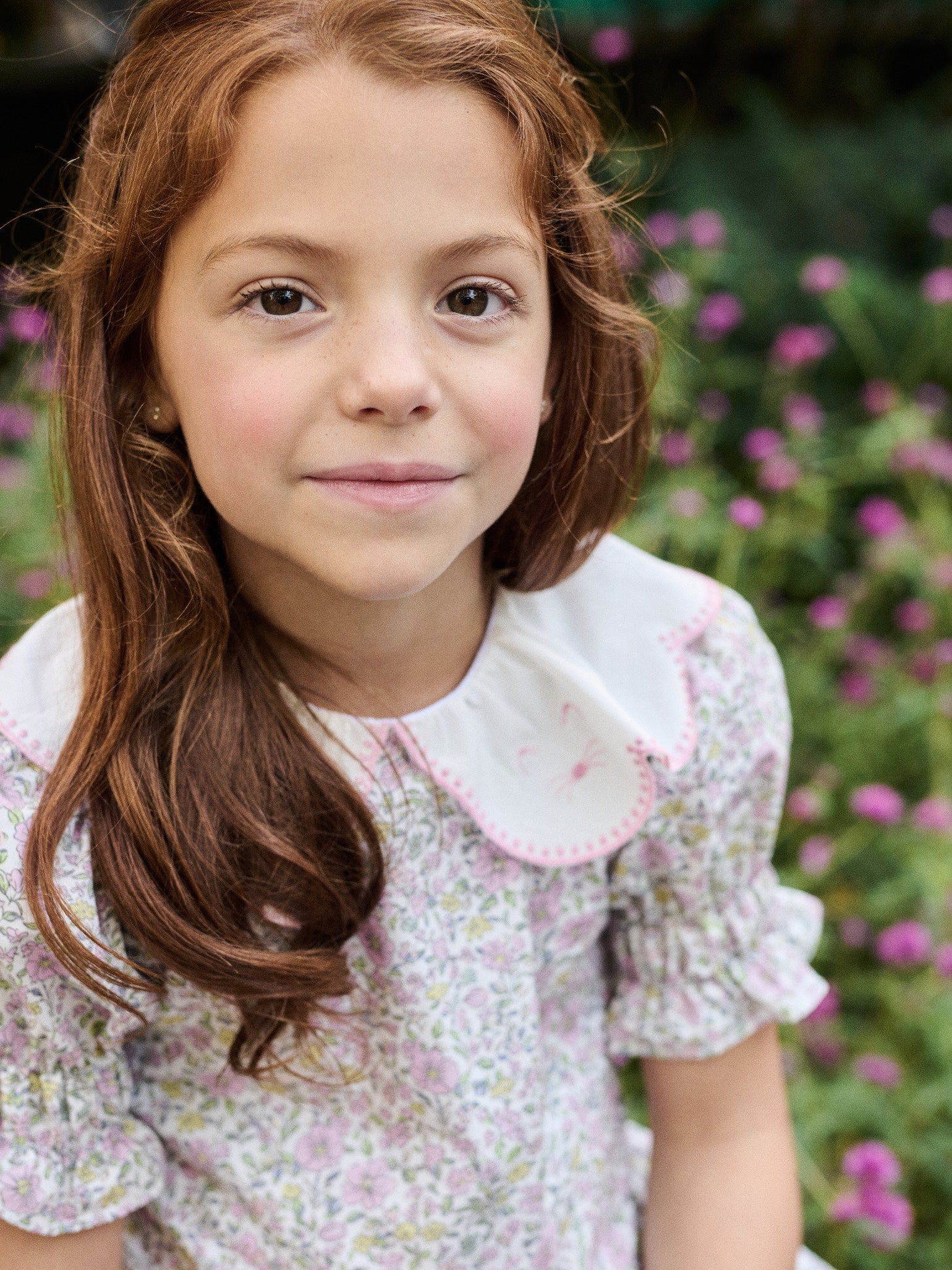 Nicky Hilton x La Coqueta Sage Floral Iris Girl Drop Waist Dress