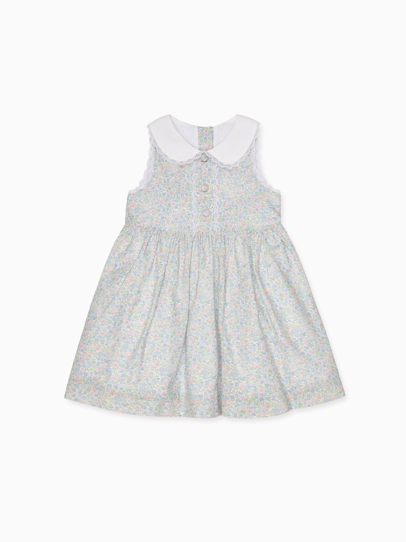 Light Blue Floral Aimee Girl Dress