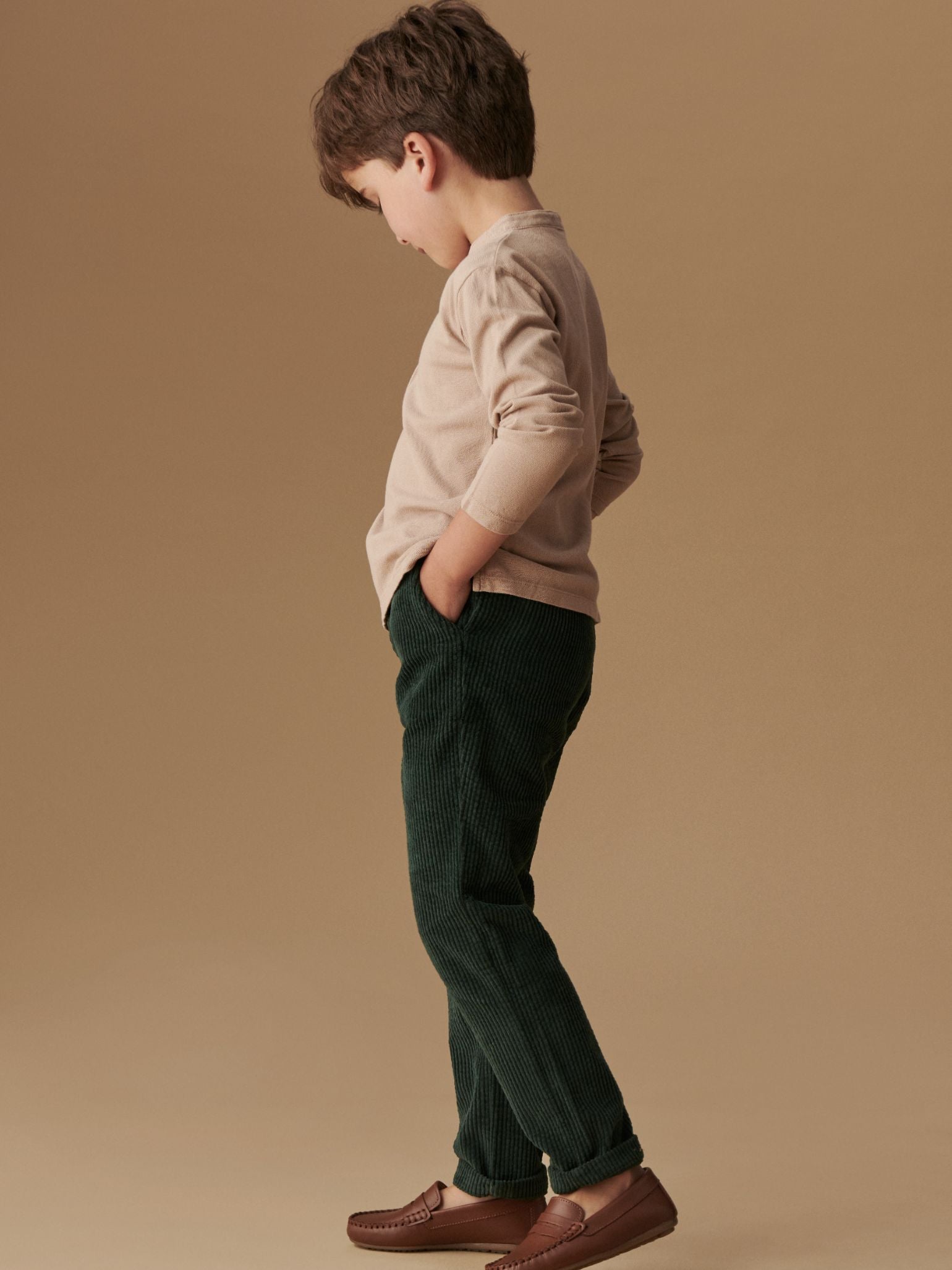 Camel Alcomo Long Sleeve Boy Polo Shirt