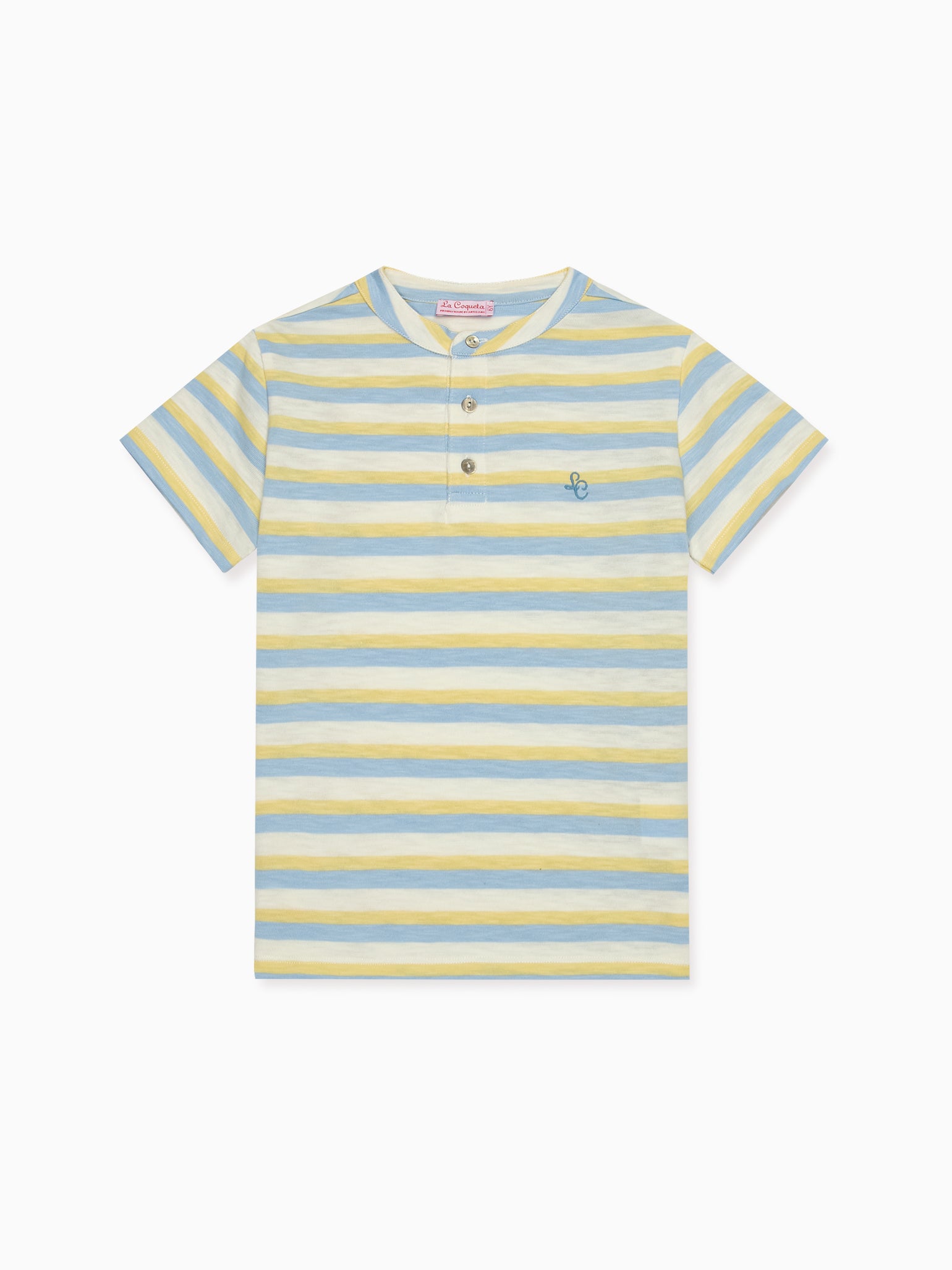 Lemon Stripe Alcon Boy Polo Shirt