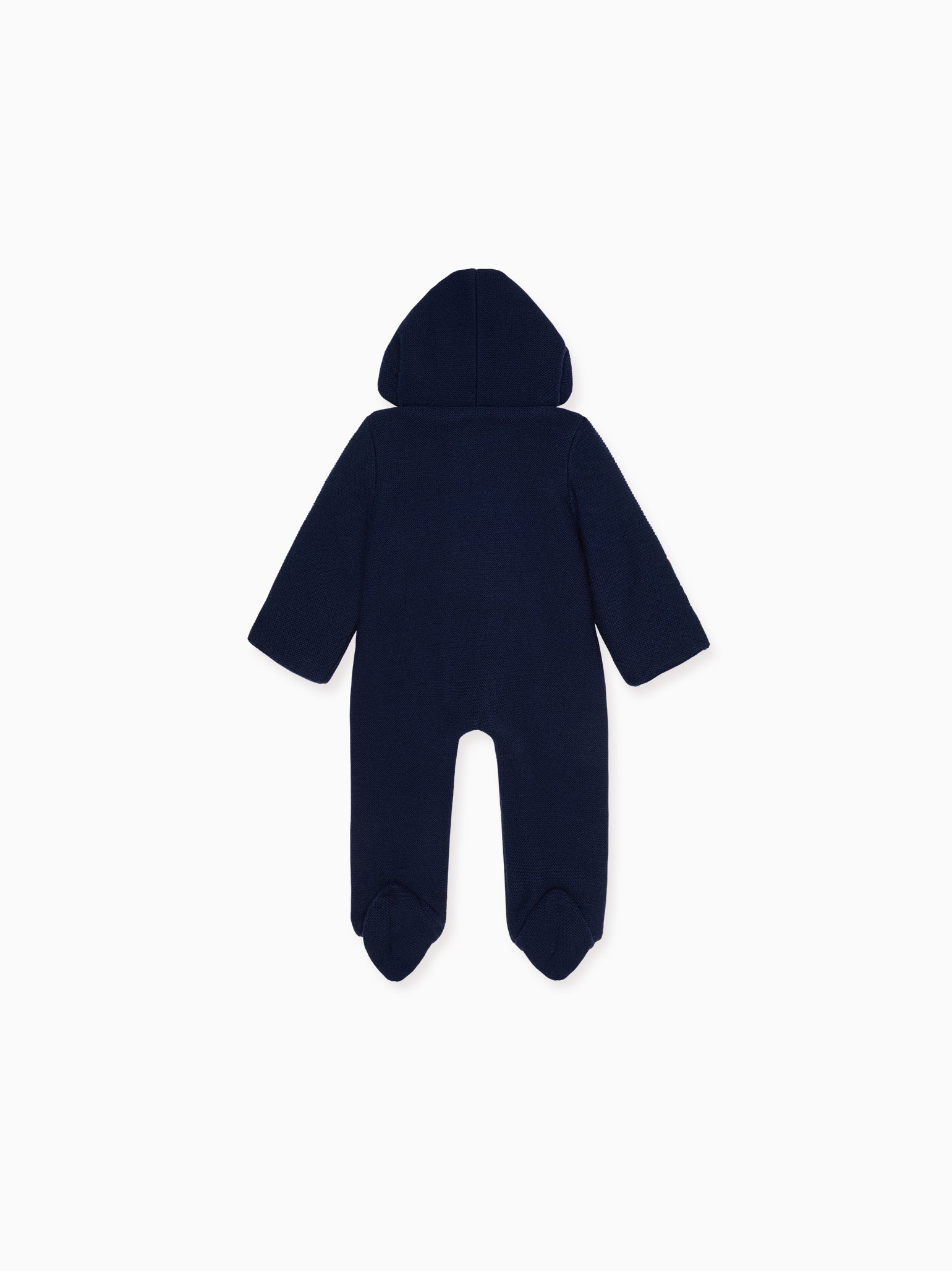 Navy Alejo Merino Baby Snowsuit