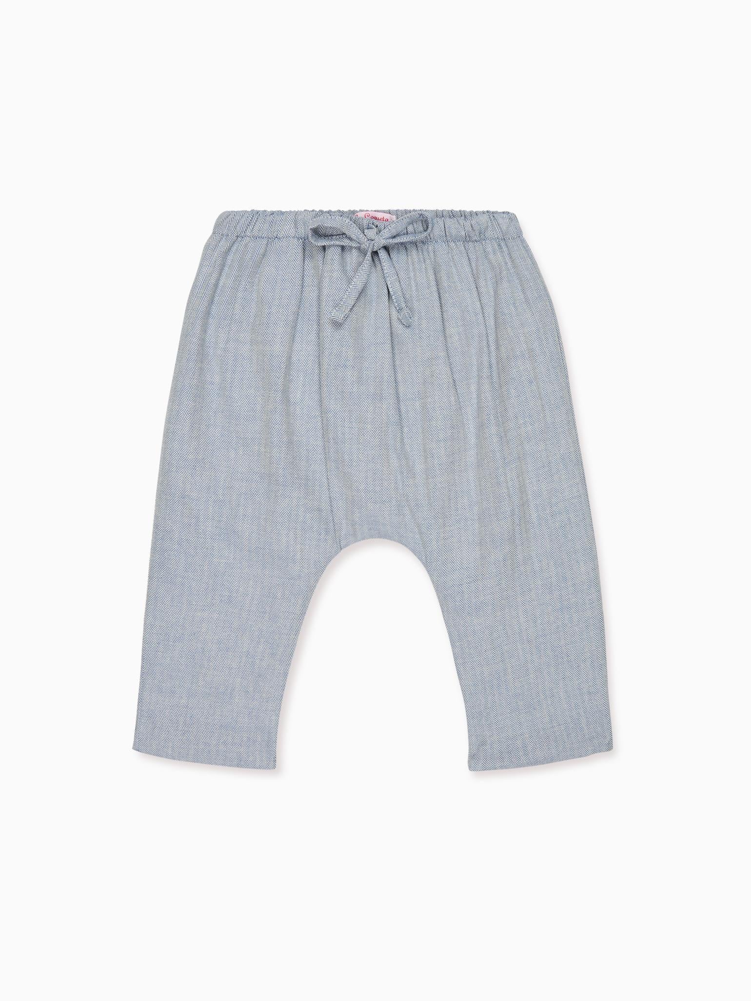 Dusty Blue Alex Baby Trousers