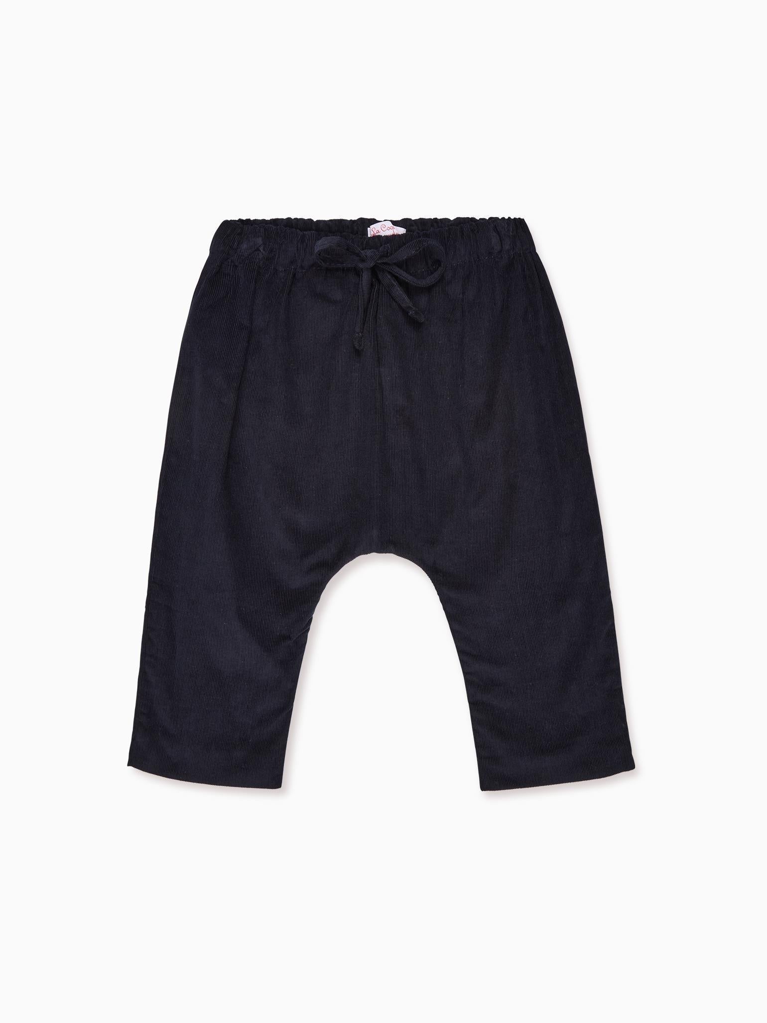 Navy Alex Corduroy Baby Trousers