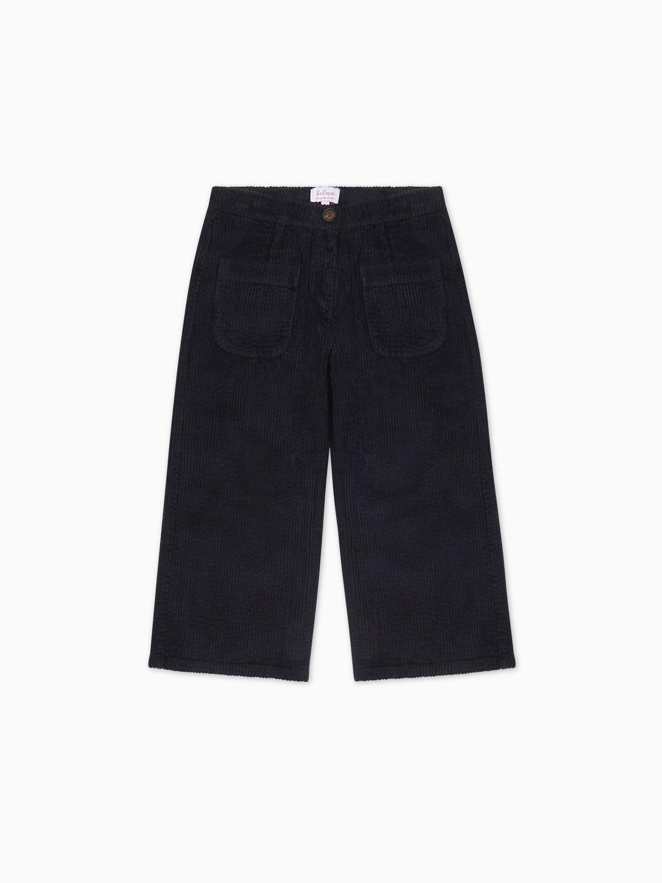 Navy Alma Corduroy Girl Trousers