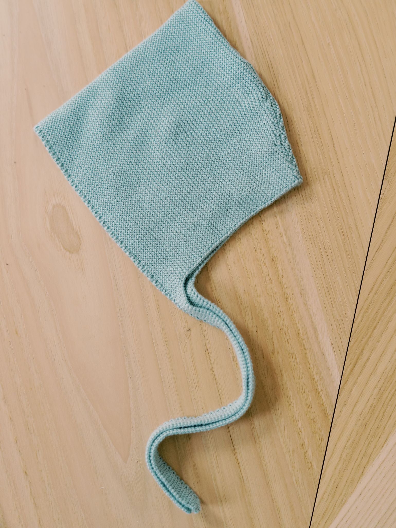 Sage Alma Cotton Baby Knitted Bonnet