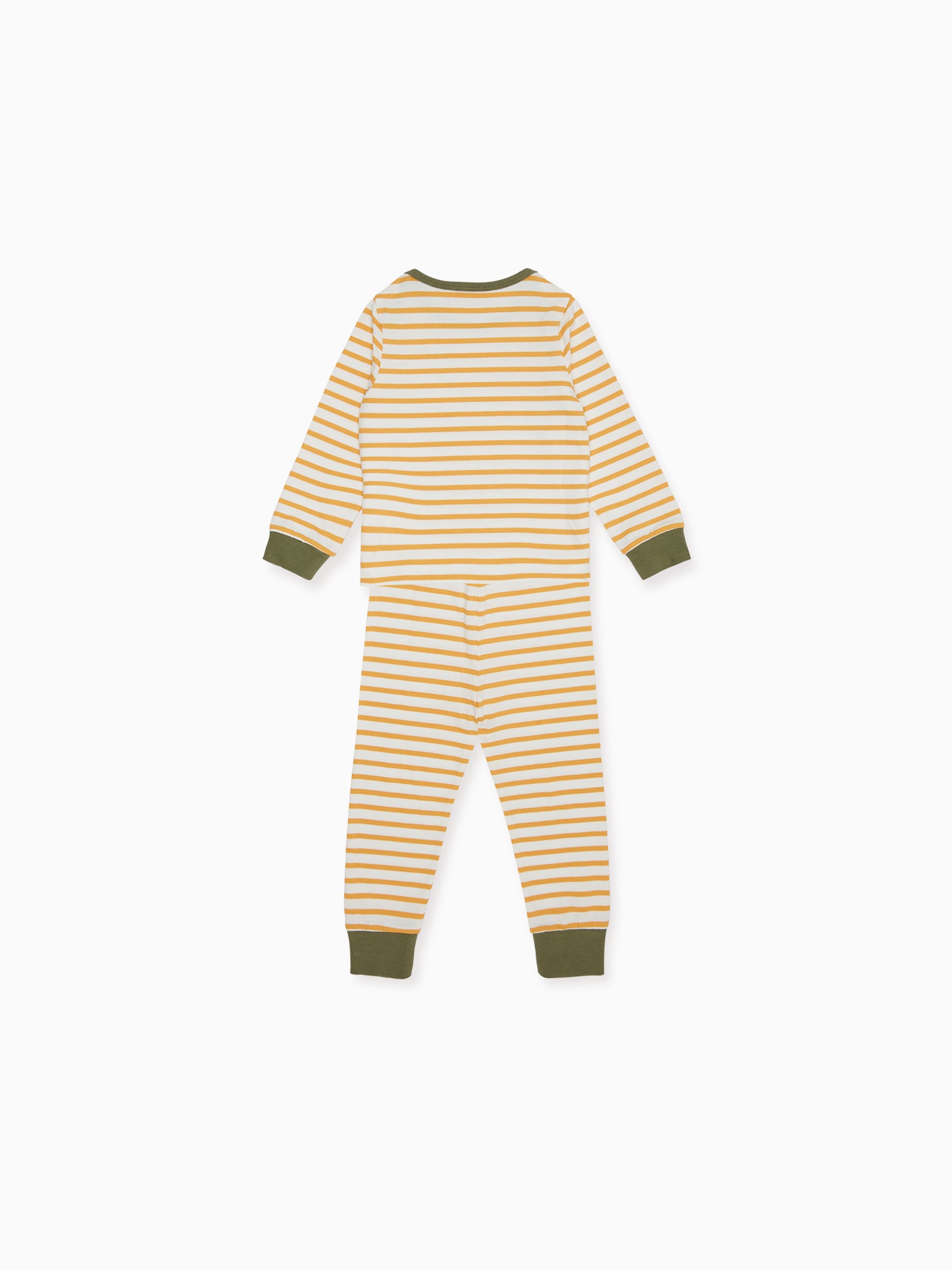 Mustard Stripe Amor Baby Pyjamas