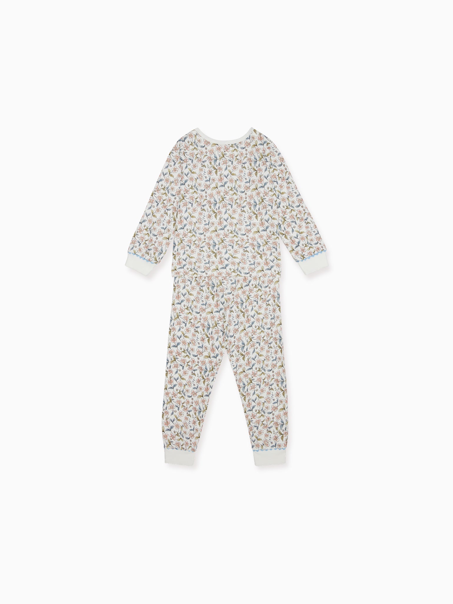 Ivory Floral Amor Girl Pyjamas