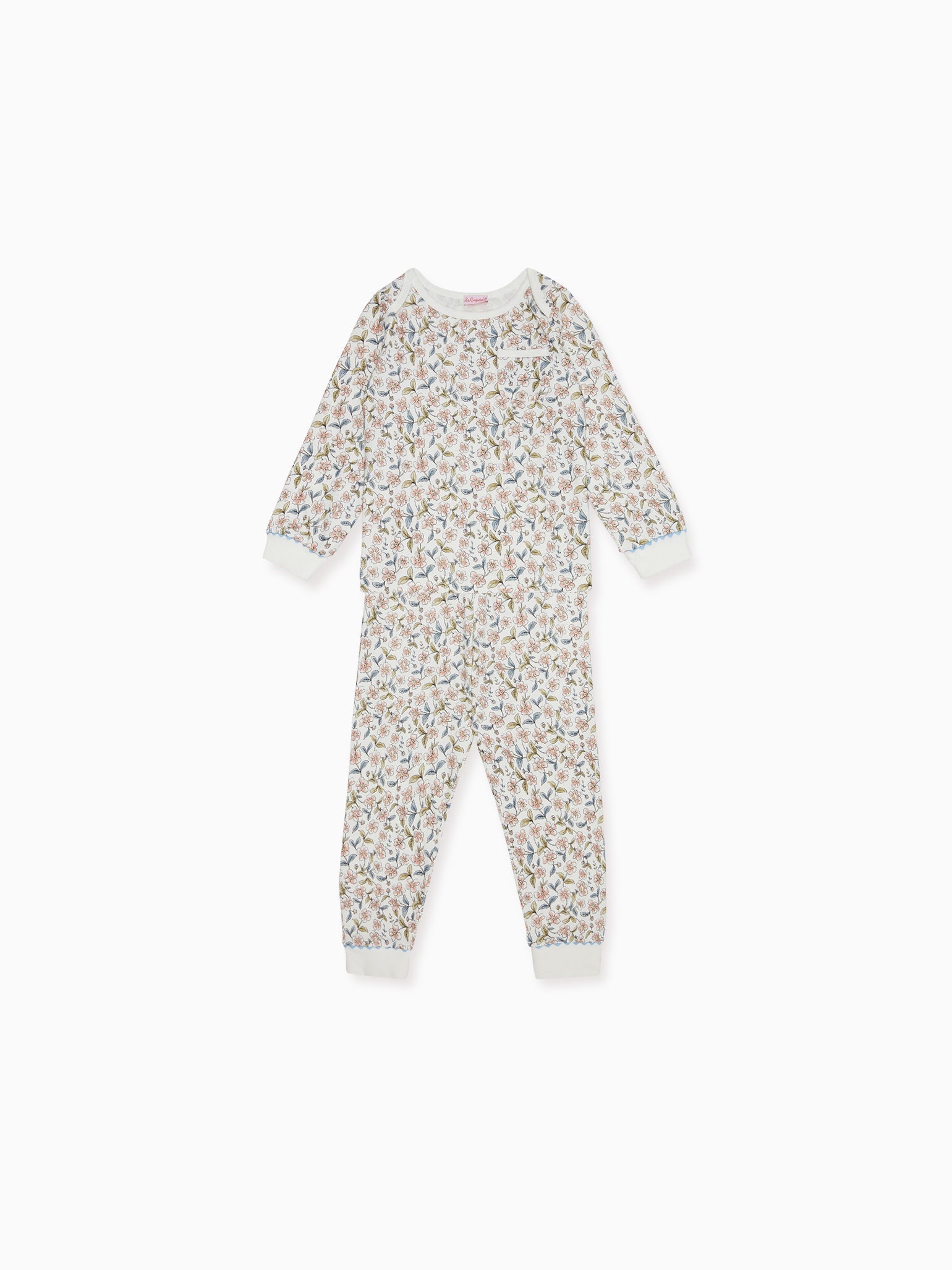 Ivory Floral Amor Girl Pyjamas