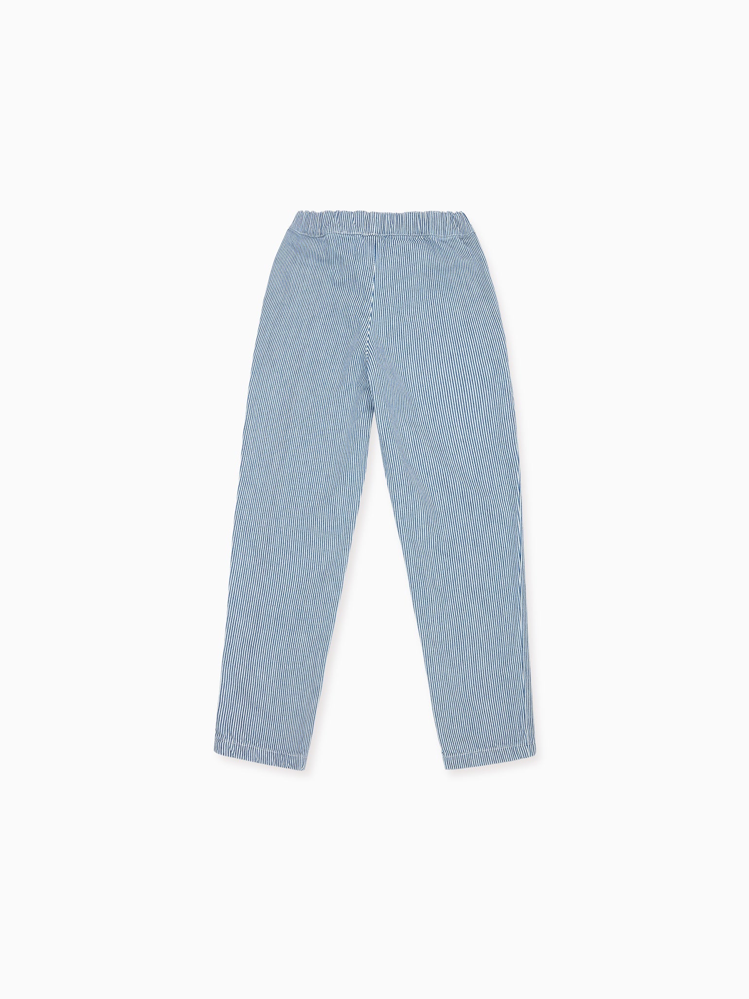 Blue Stripe Andreas Boy Cotton Trousers