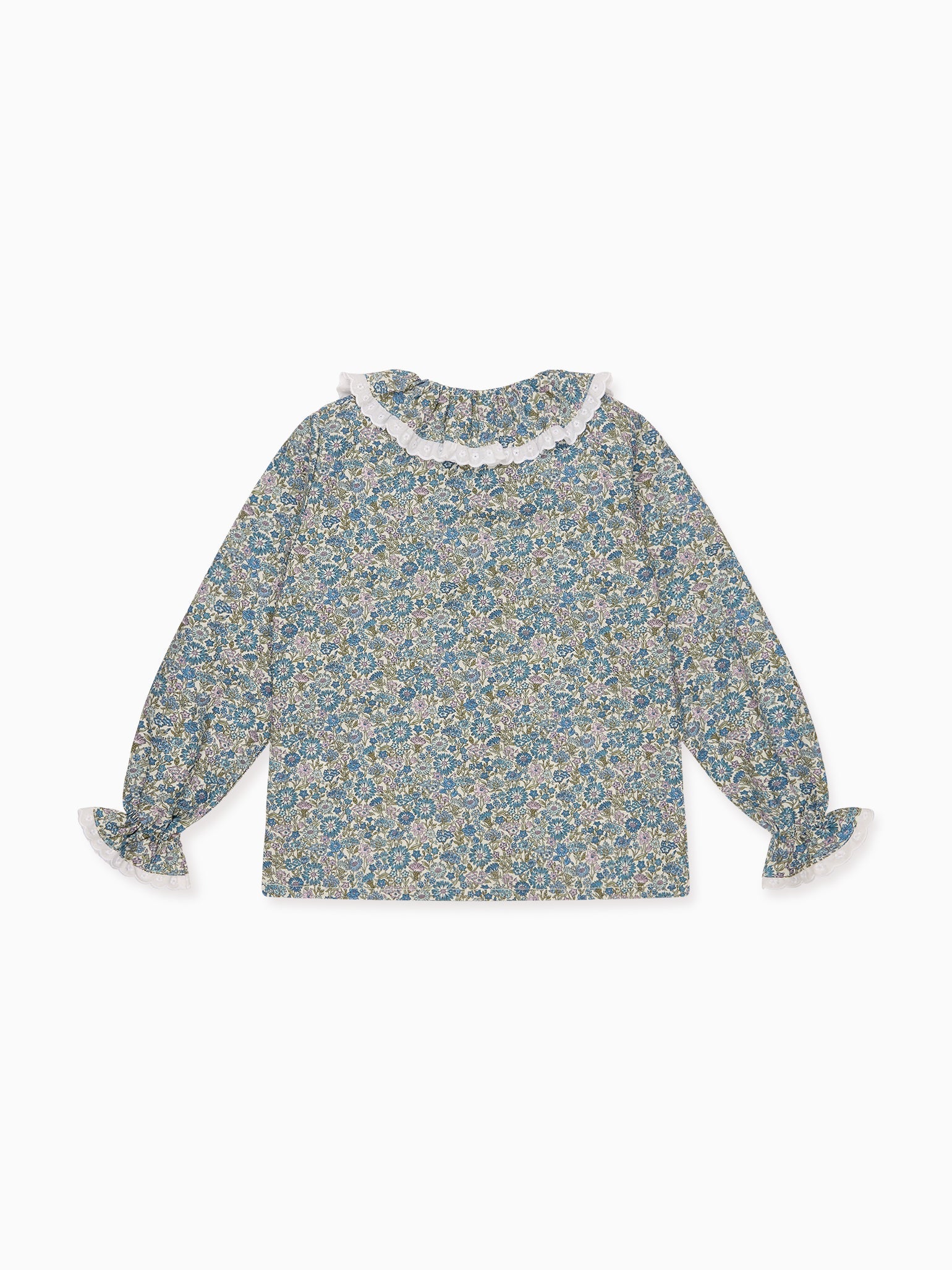 Blue Floral Anita Liberty Girl Shirt