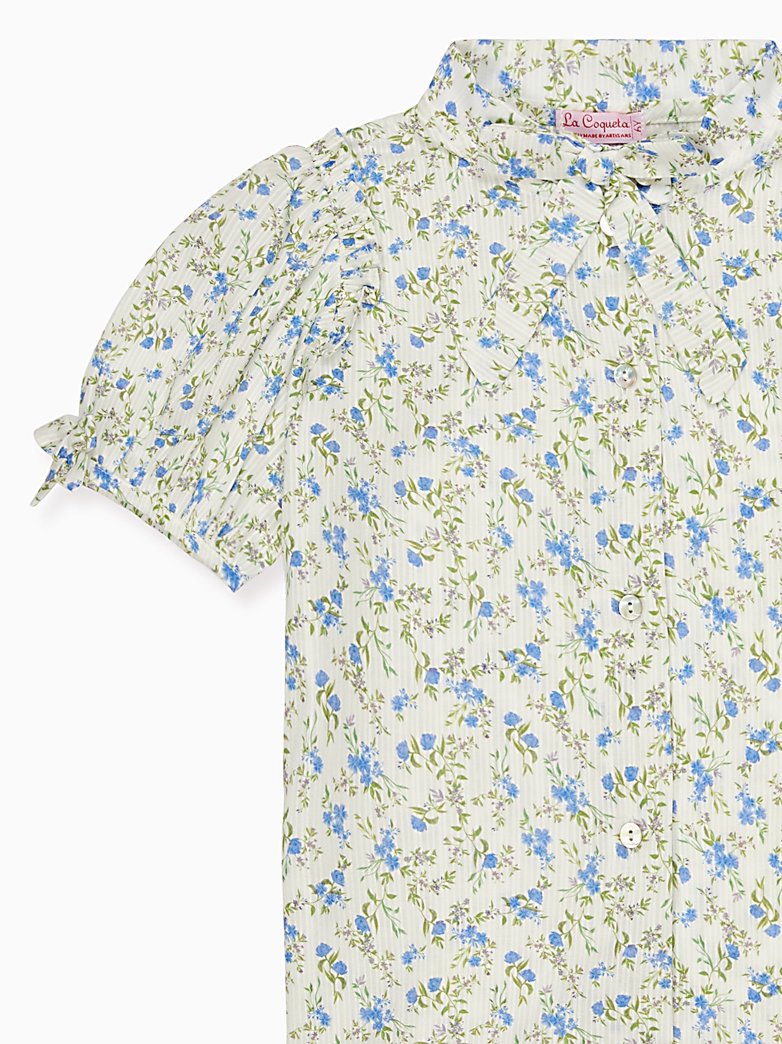 Blue Floral Aranza Girl Shirt