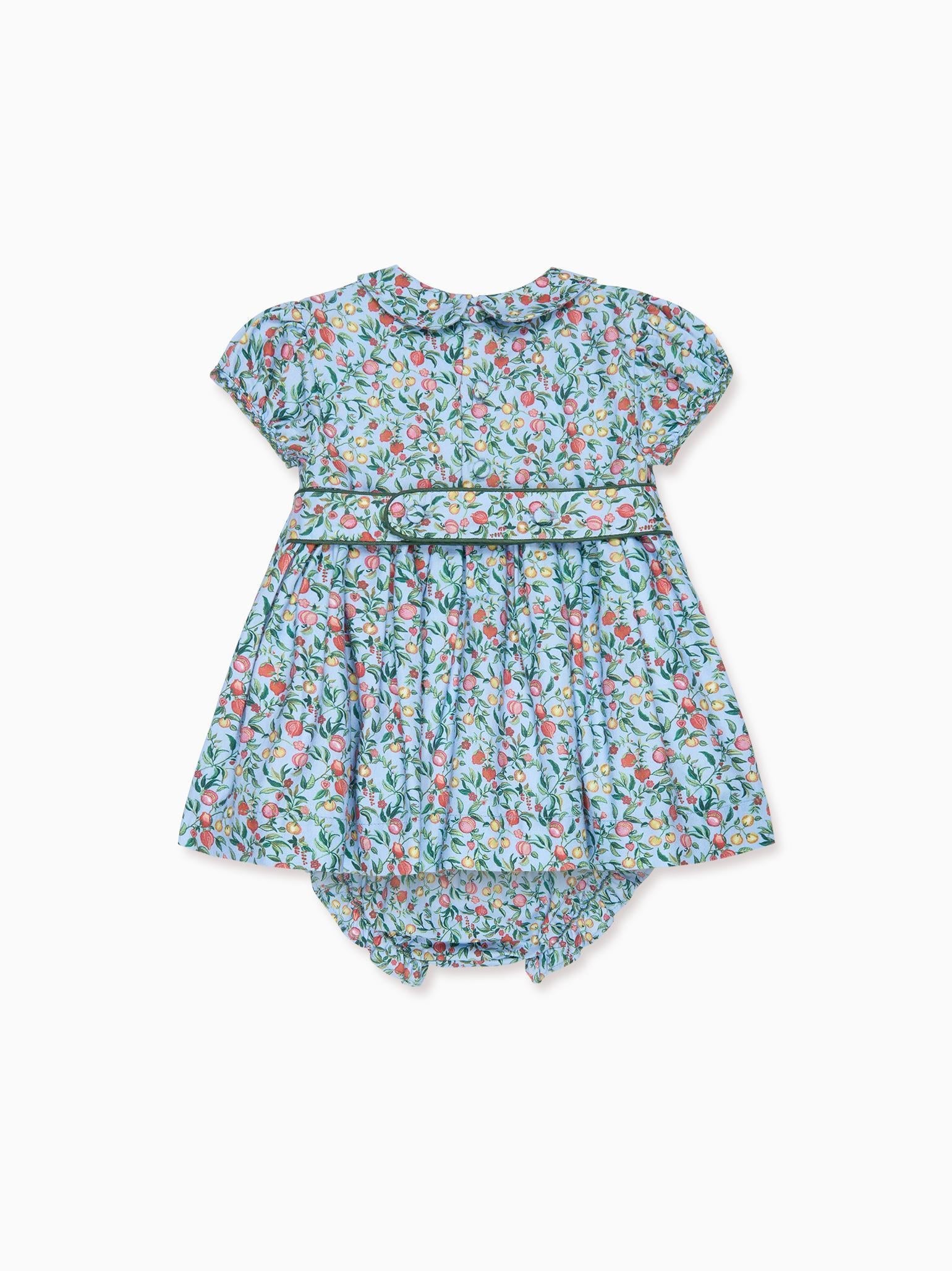 Blue Pomegranate Arcadia Baby Girl Hand-Smocked Set