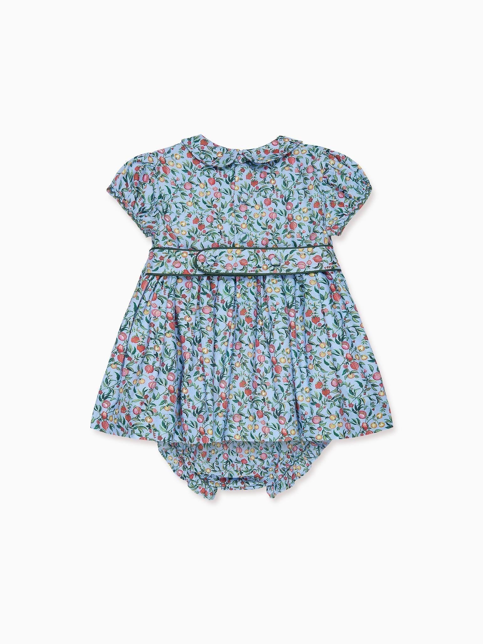 Blue Pomegranate Arcadia Baby Girl Hand-Smocked Set
