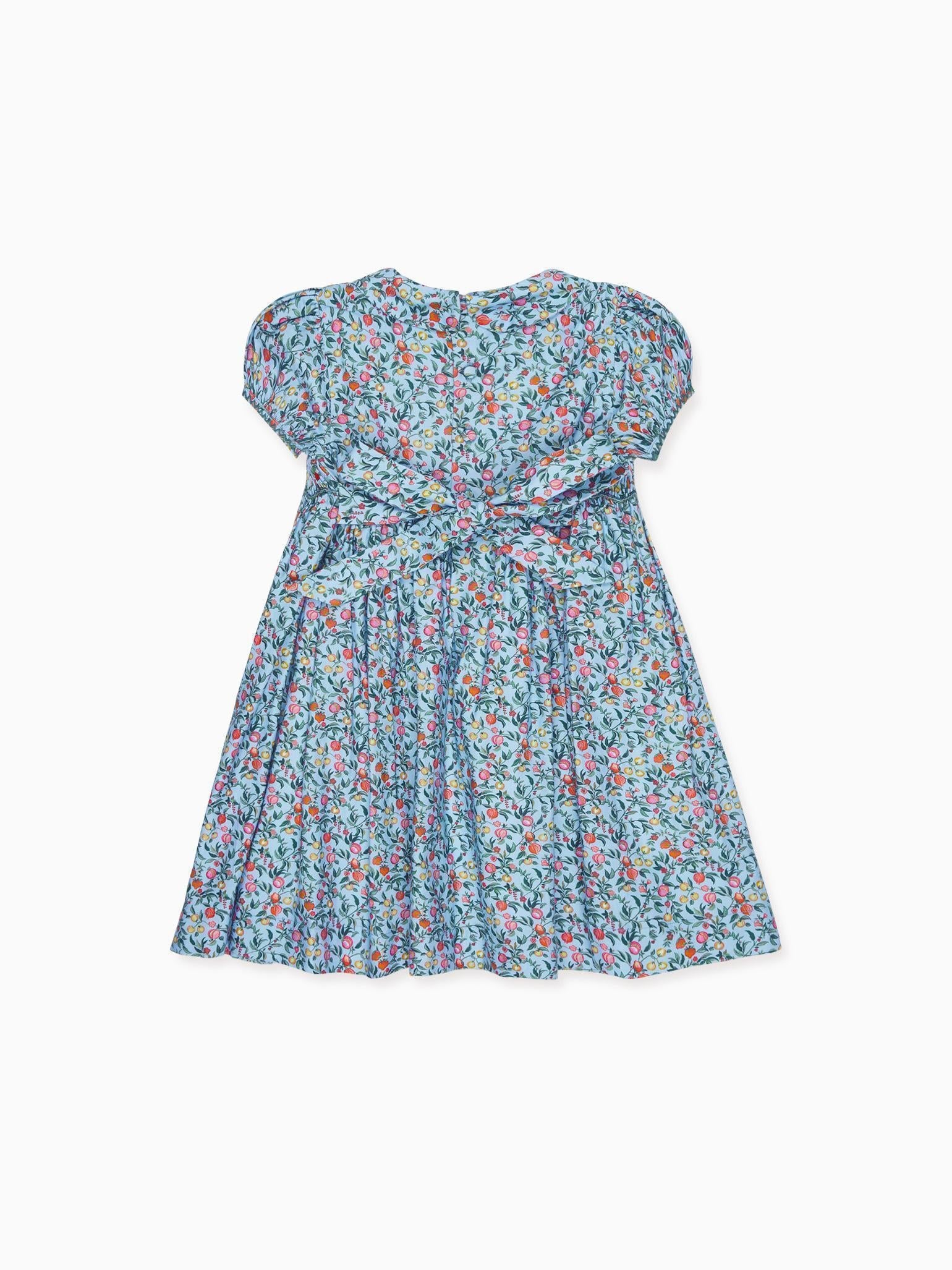 Blue Pomegranate Arcadia Girl Hand-Smocked Dress