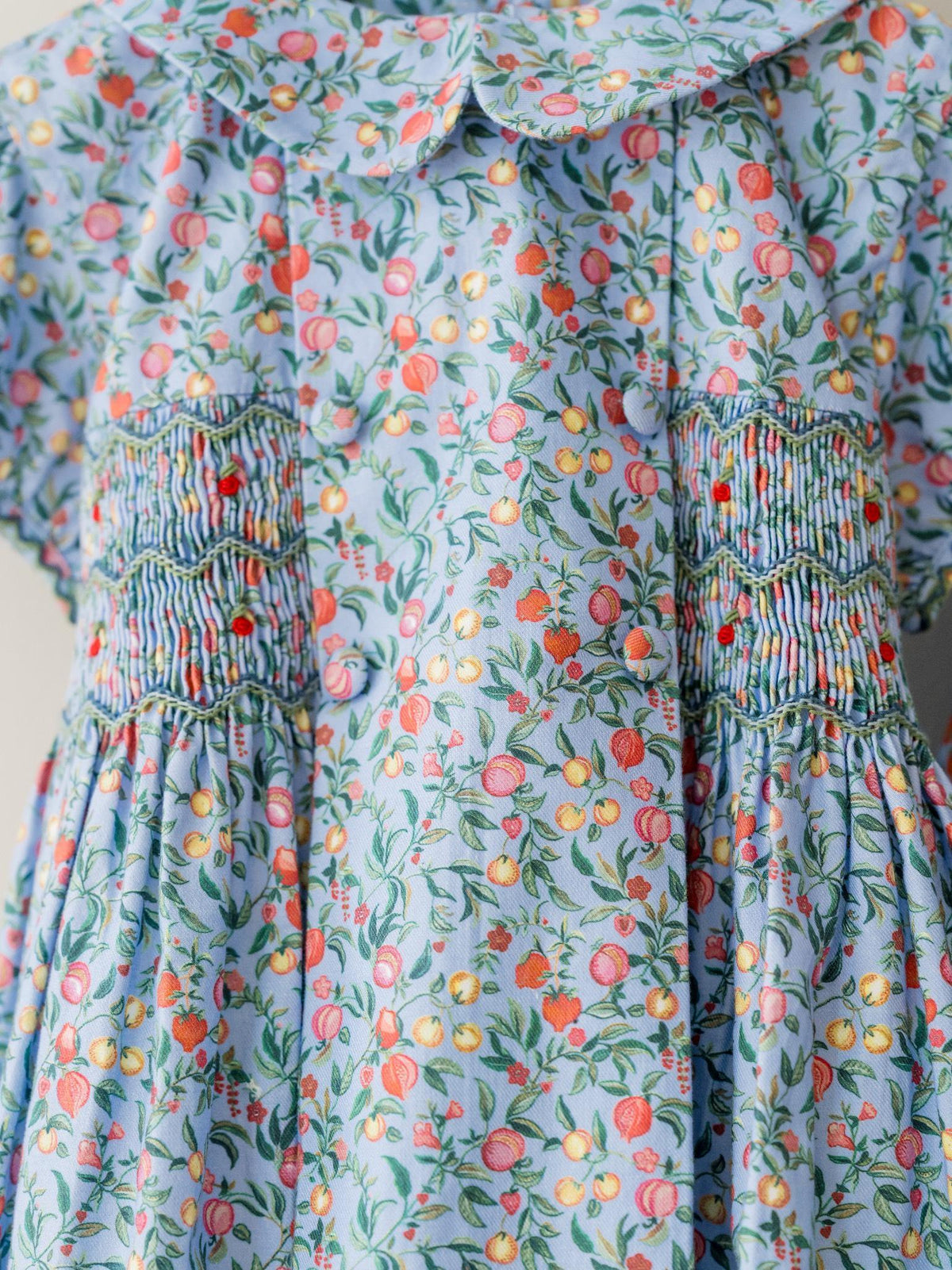 Blue Pomegranate Arcadia Girl Hand-Smocked Dress