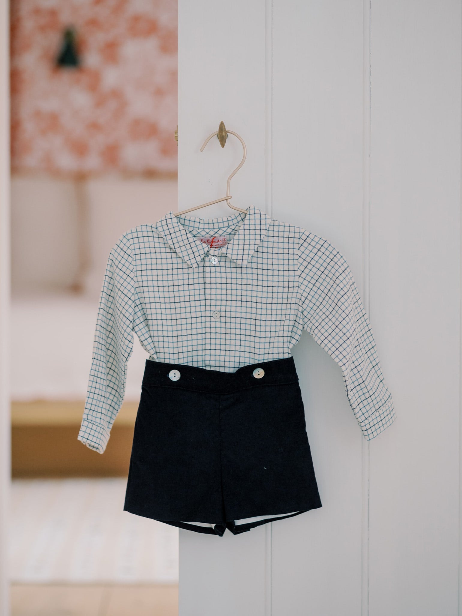 Navy Check Arlo Baby Boy Set