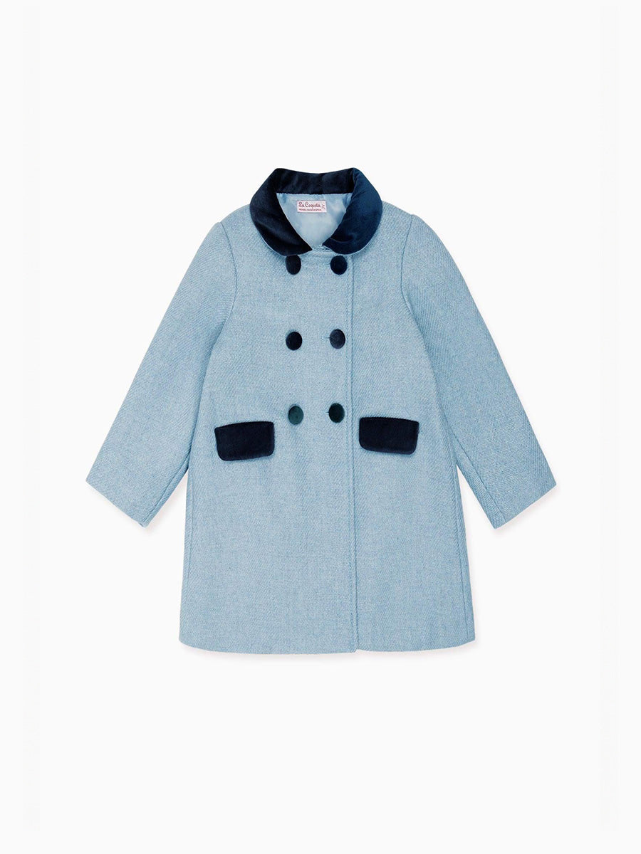 Dusty Blue Arrieta Girl Coat