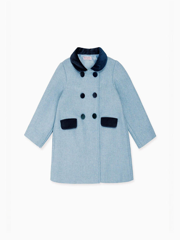 Dusty Blue Arrieta Girl Coat