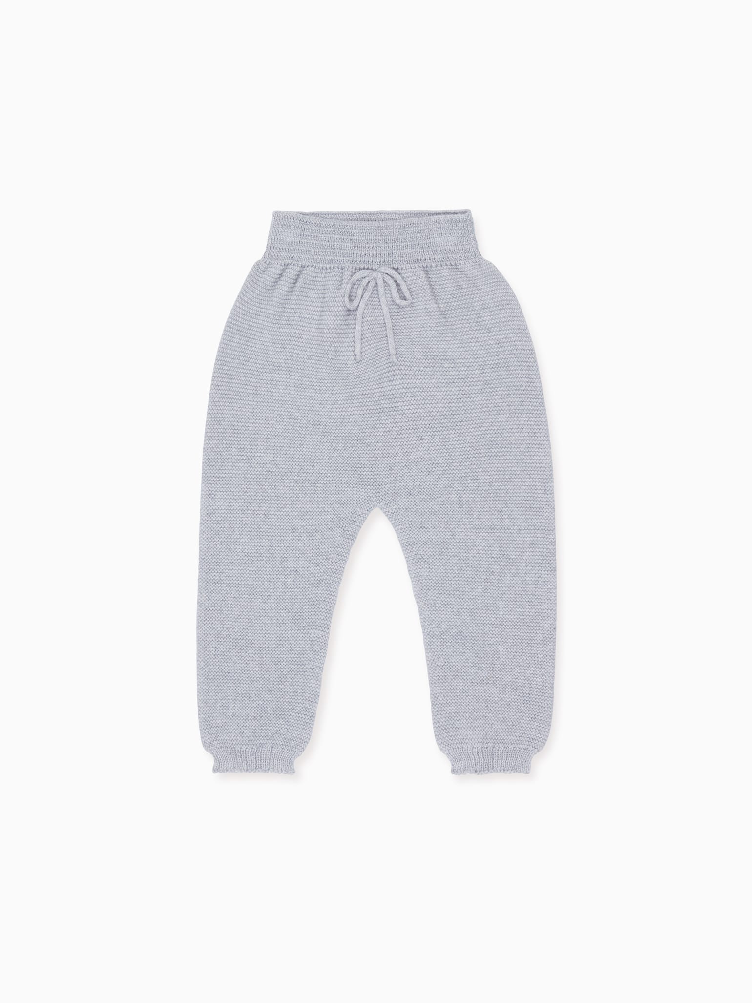 Grey Melange Augusto Merino Baby Trousers