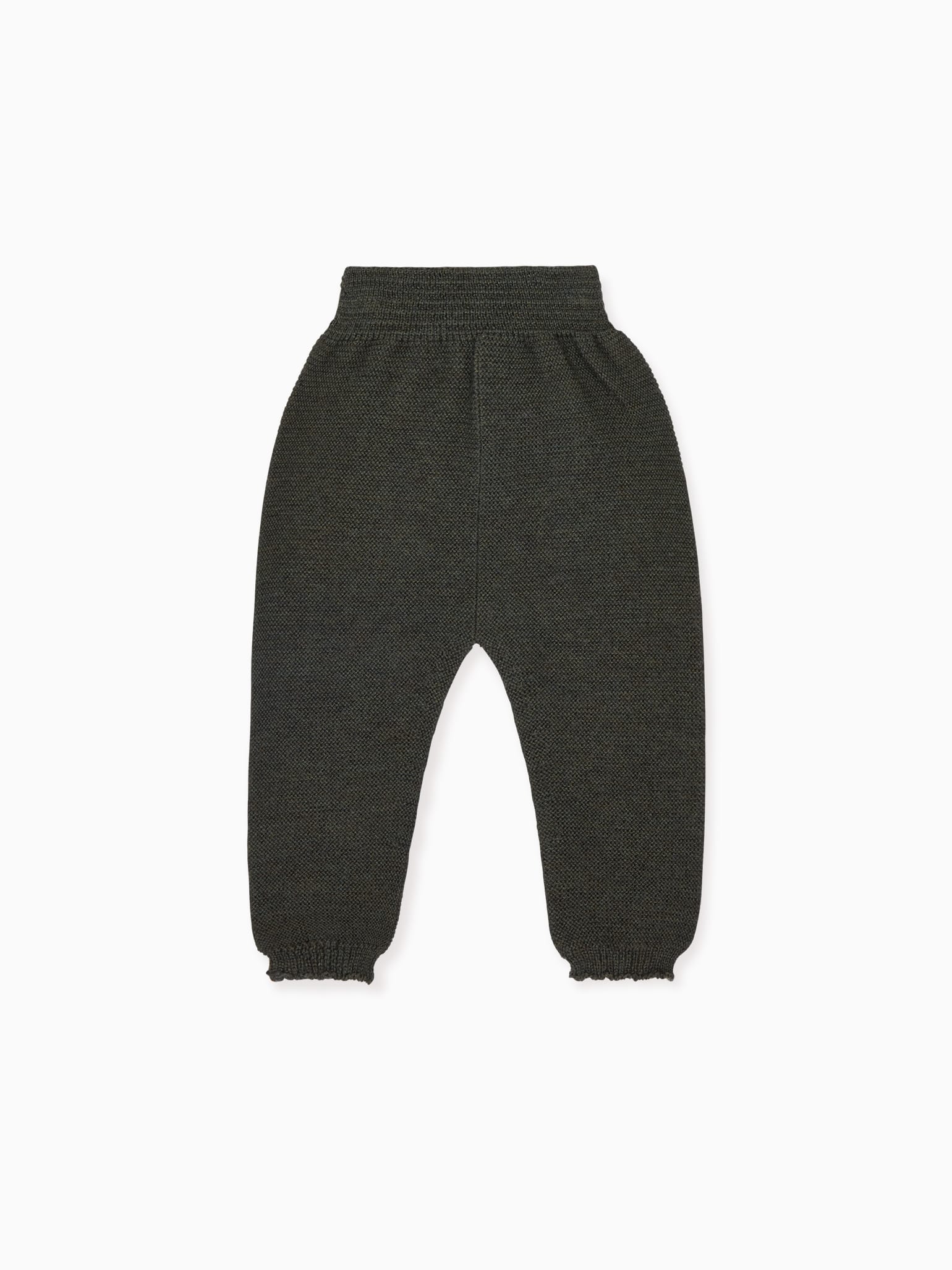 Olive Green Augusto Merino Baby Trousers