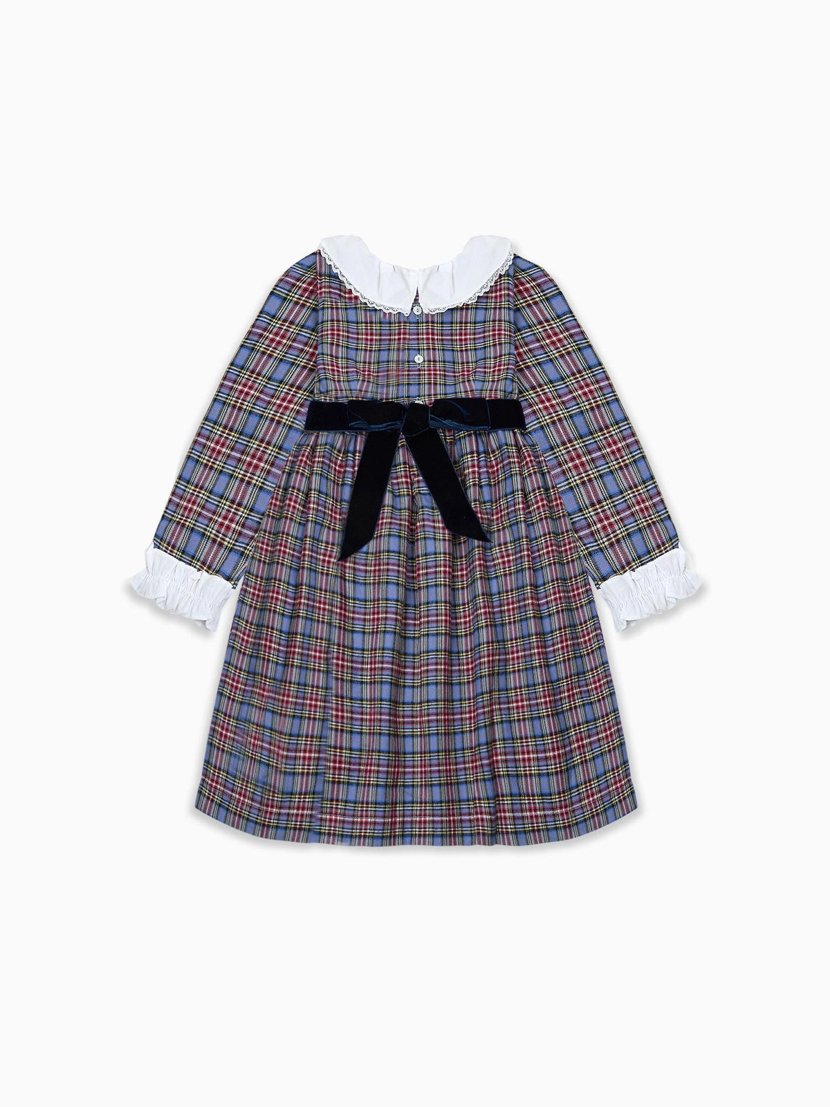 Blue Tartan Aurelia Girl Dress