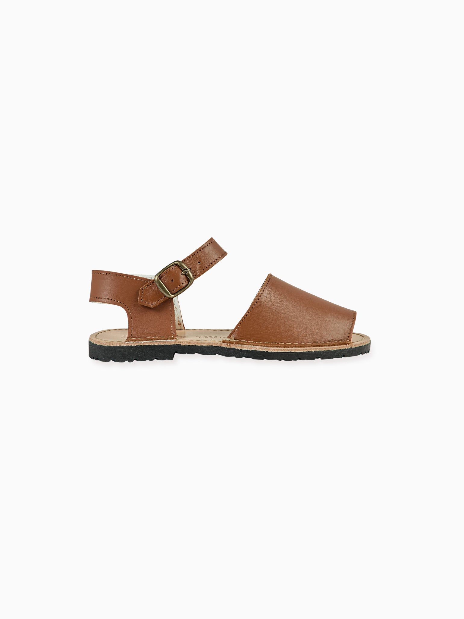 Tan Avarca Leather Kids Sandals