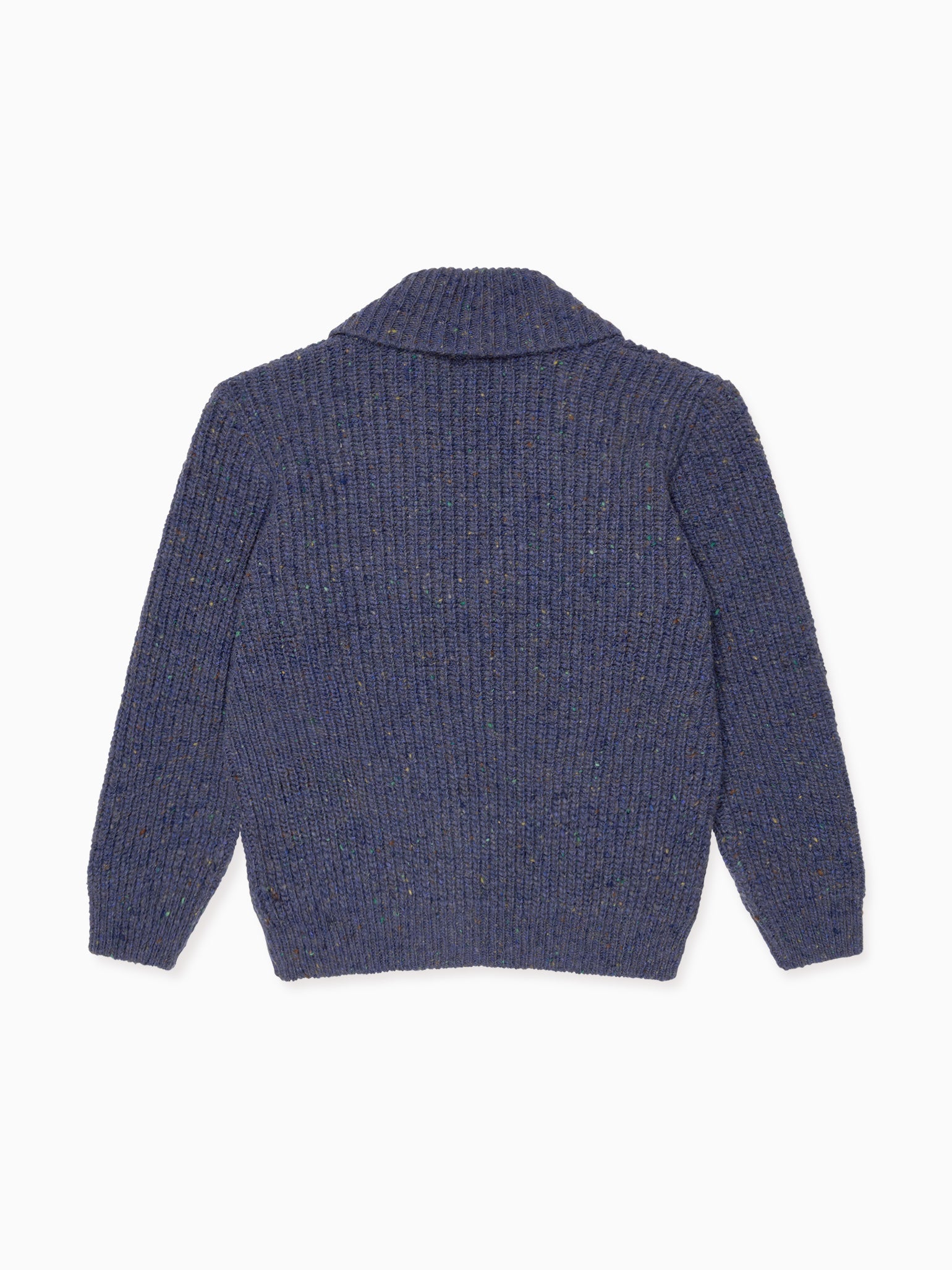 Dark Blue Axel Merino Boy Cardigan