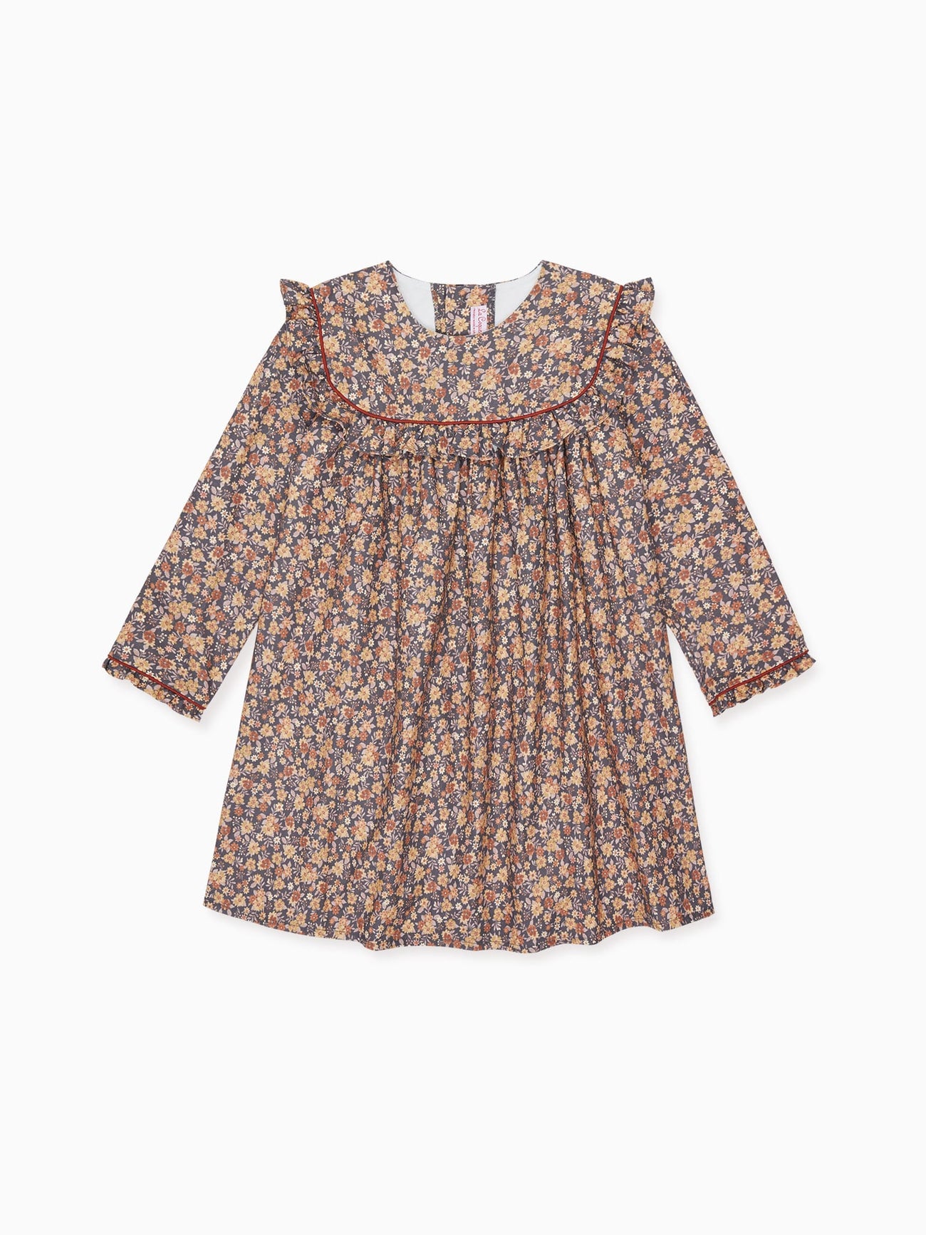 Camel Floral Azuna Girl Empire Dress
