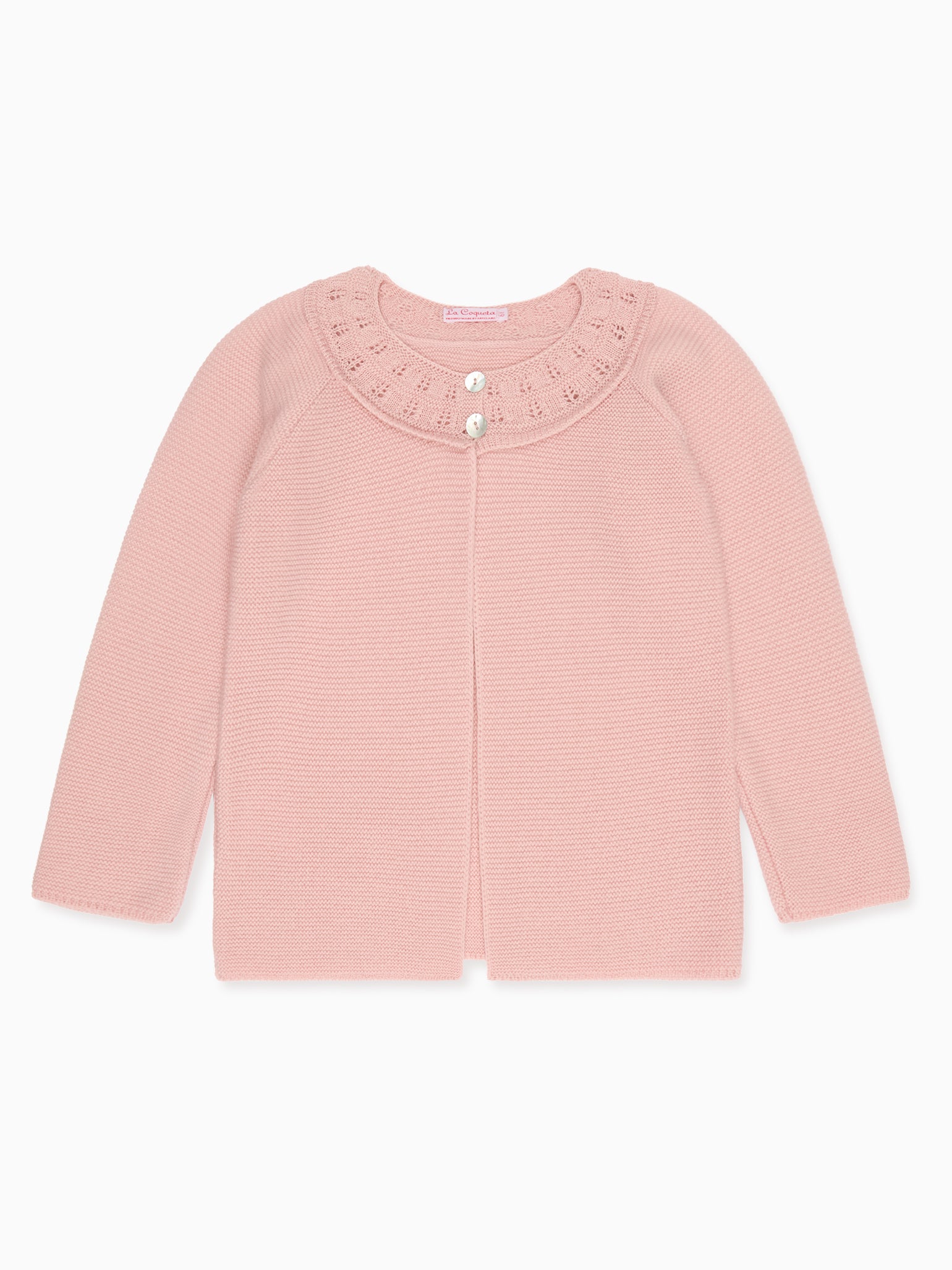 Dusty Pink Baena Merino Girl Cardigan