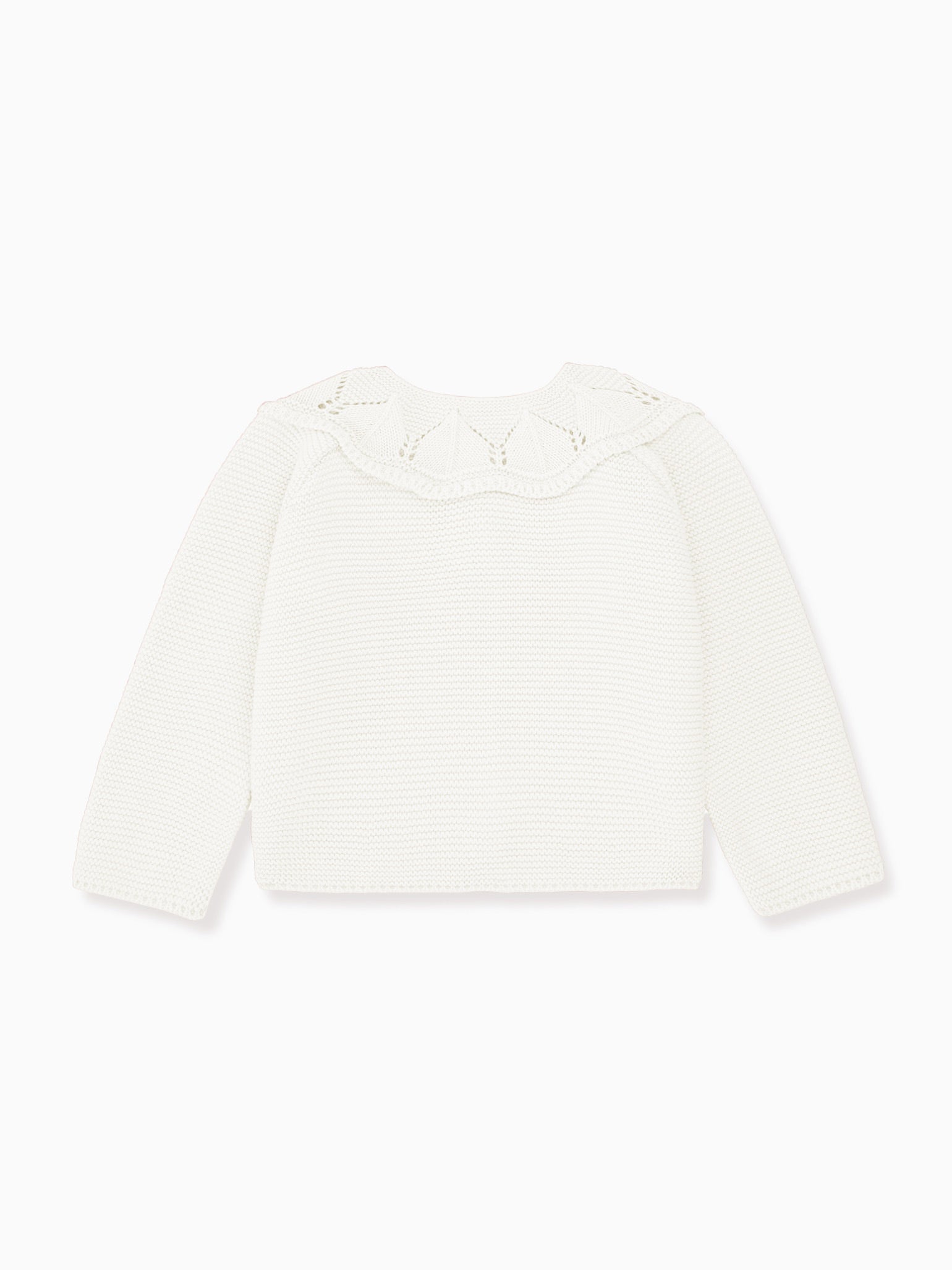 Ivory Baena Baby Girl Cotton Cardigan