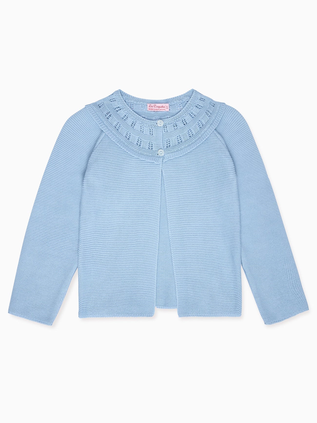 Dusty Blue Baena Cotton Girl Cardigan