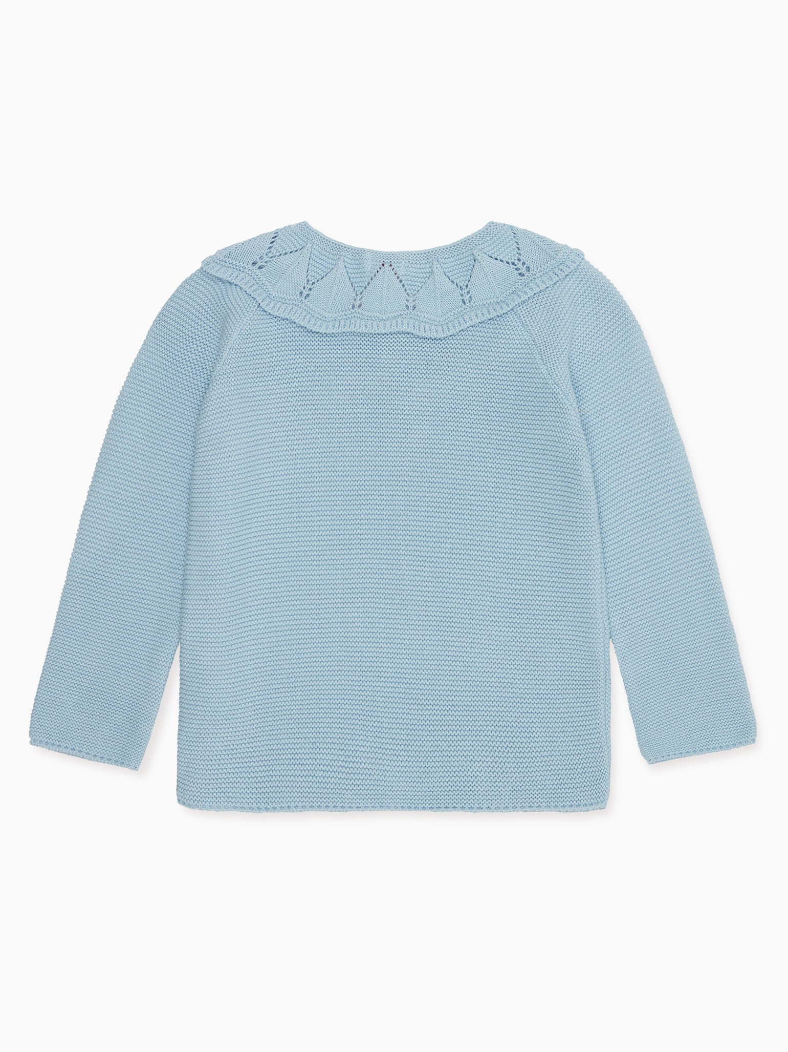 Dusty Blue Baena Girl Cotton Cardigan