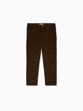 Chocolate Brown Benito Corduroy Boy Trousers