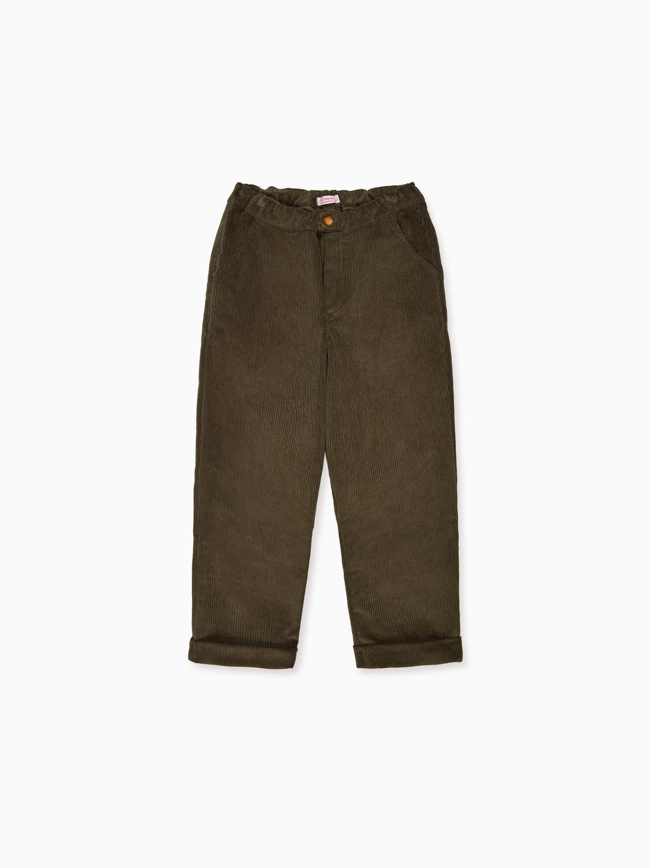 Olive Benito Corduroy Boy Trousers