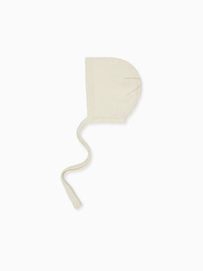 Ivory Bigal Cotton Baby Knitted Bonnet