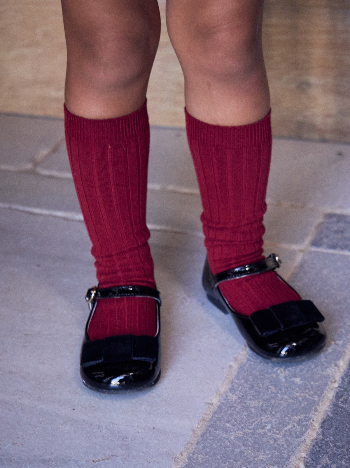 Patent Black Leather Girl Bow Mary Jane Shoes