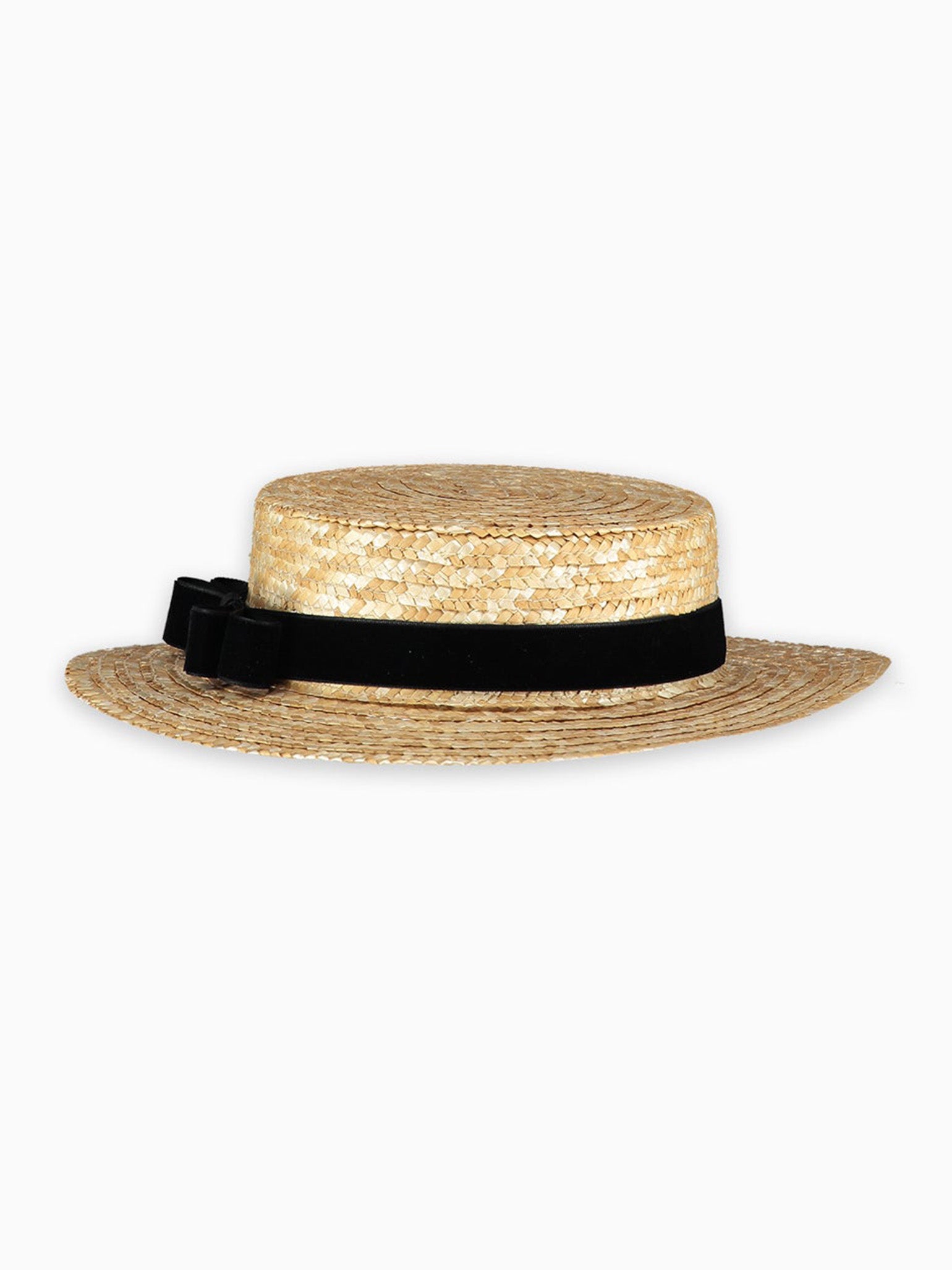Black Rambla Straw Kids Hat
