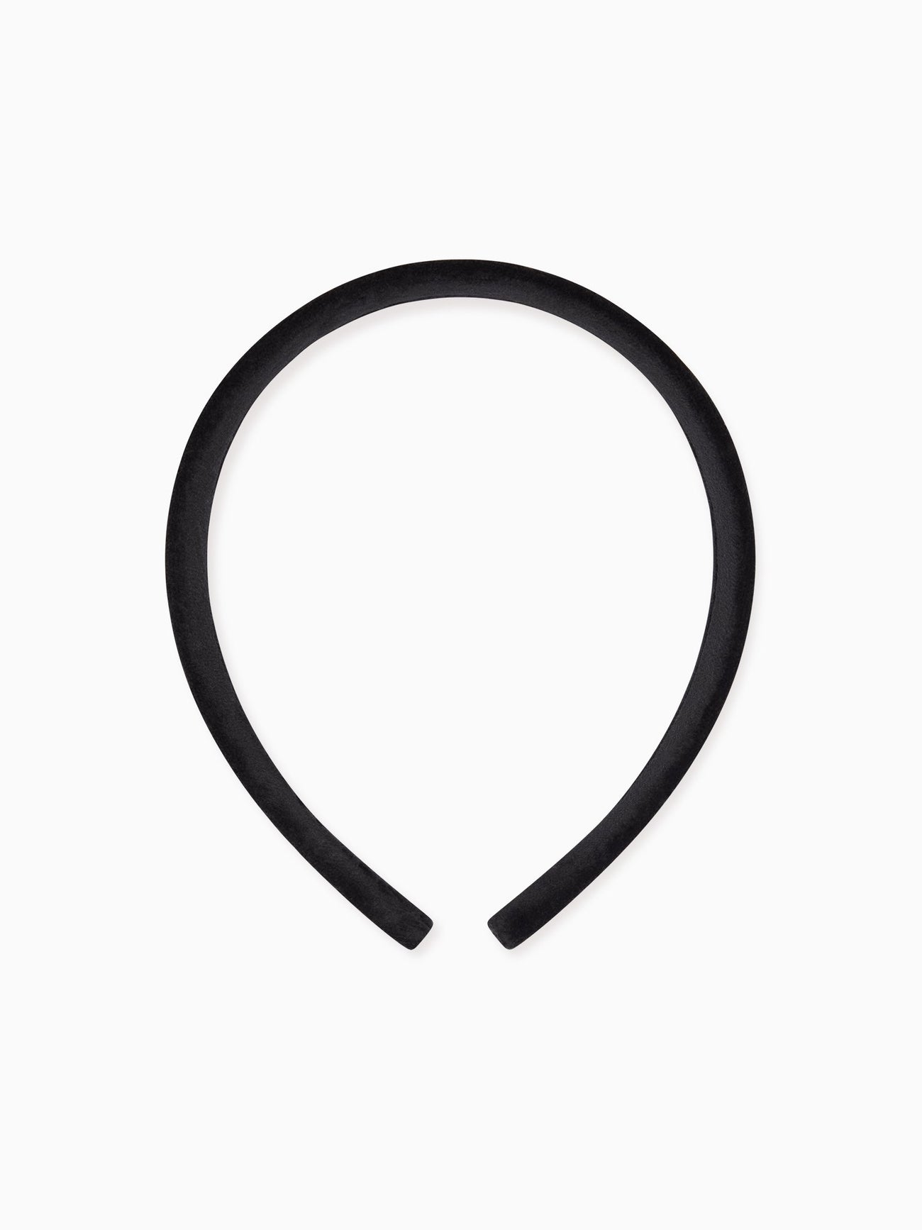 Black Velvet Girl Flat Wide Hairband