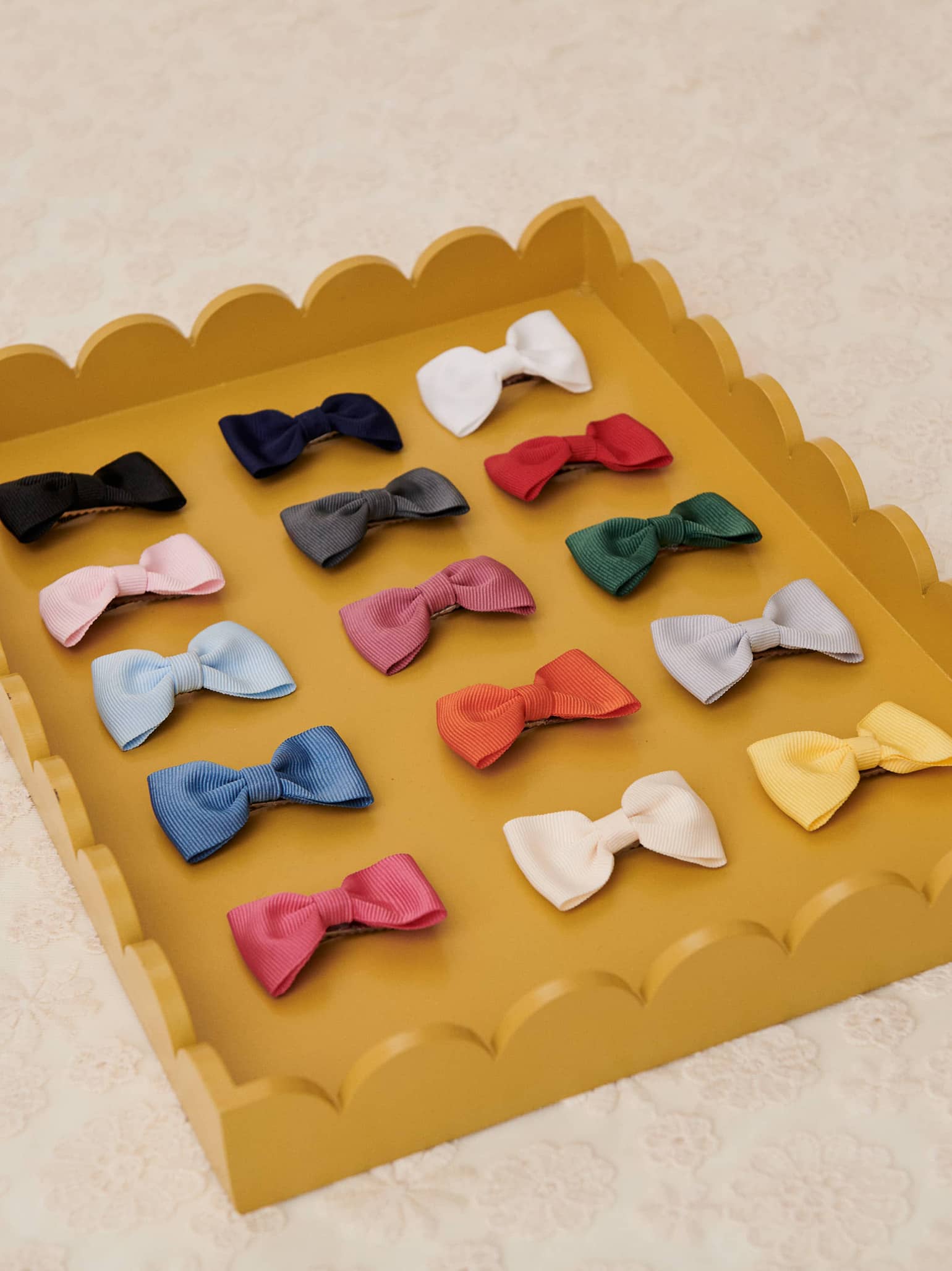 Dusty Blue Small Bow Girl Clip