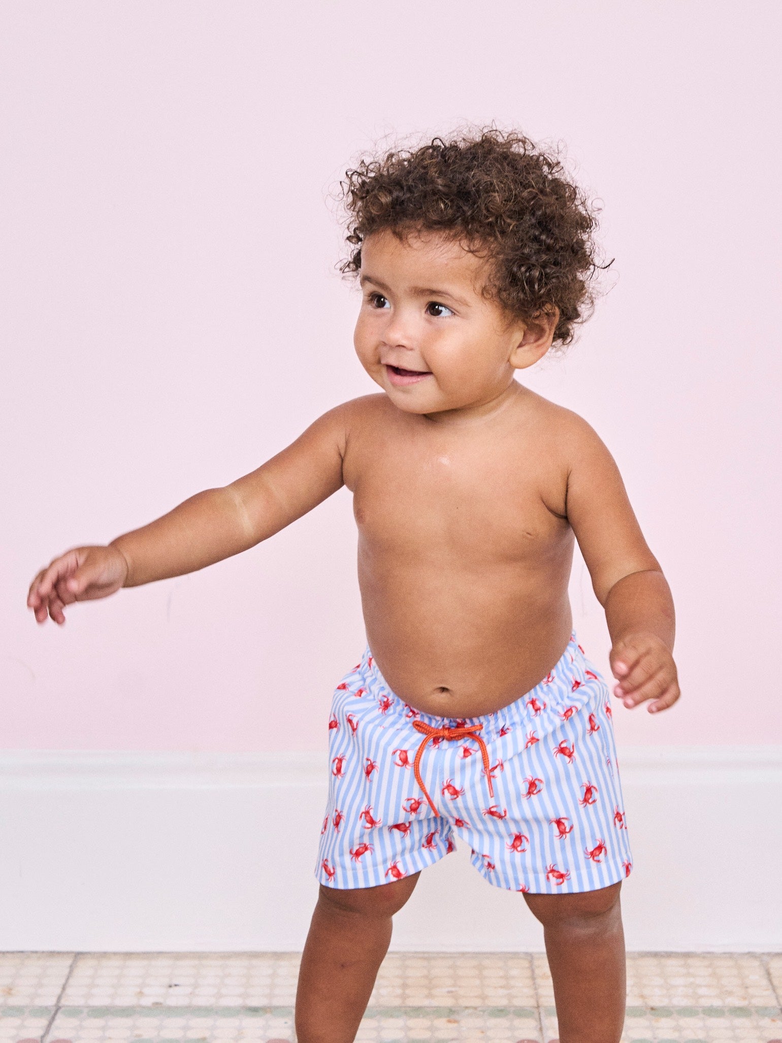 Blue Stripe Bravo Baby Boy Swim Short
