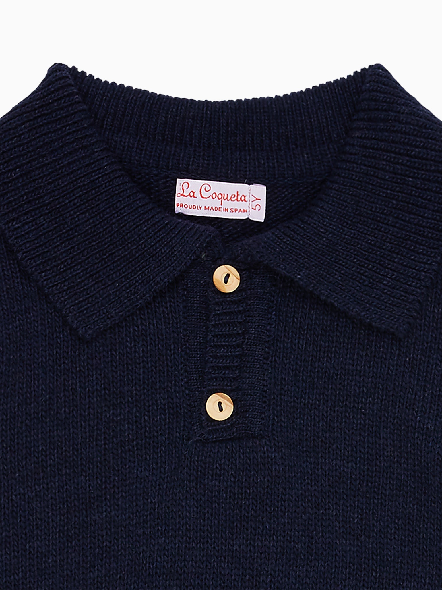 Navy Brio Merino Boy Jumper