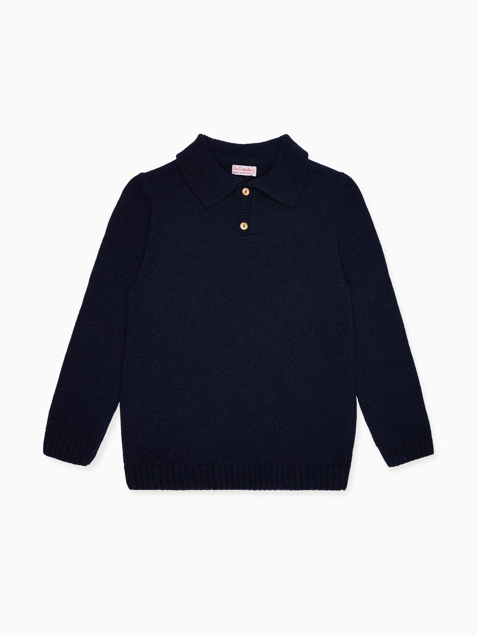 Navy Brio Merino Boy Jumper