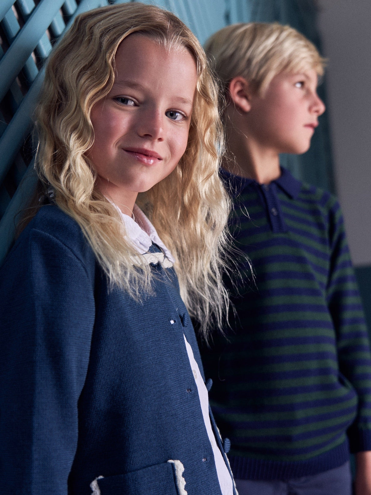 Navy Stripe Brio Merino Boy Jumper