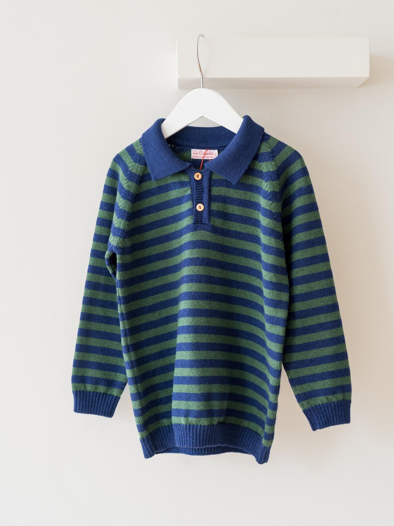 Navy Stripe Brio Merino Boy Jumper