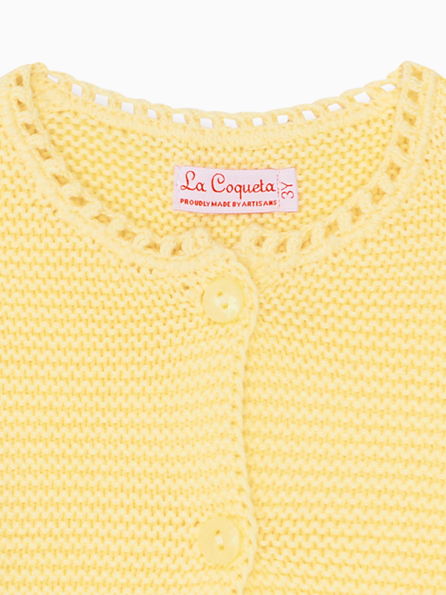 Vanilla Brisa Baby Girl Cotton Cardigan