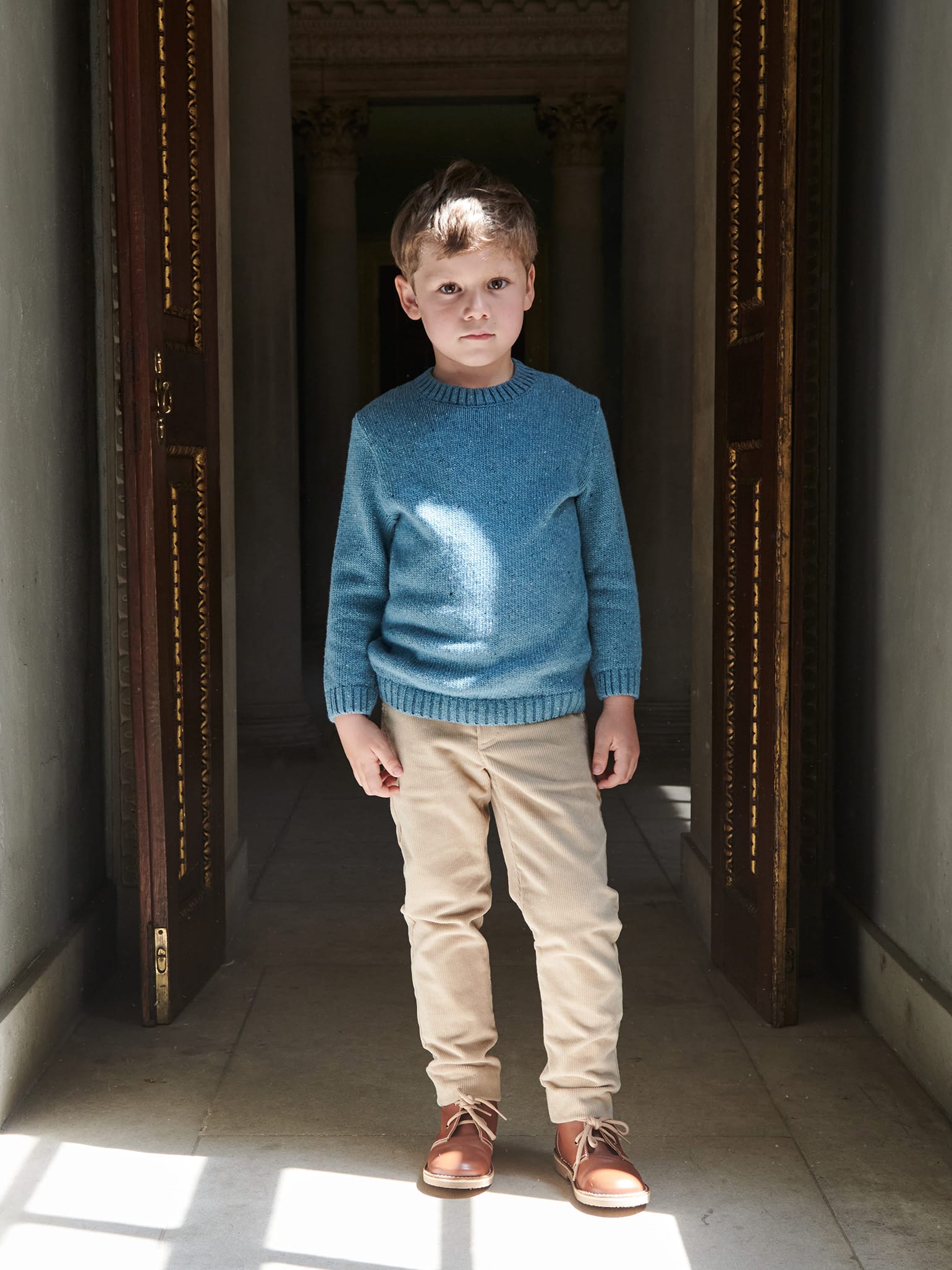 Blue Bromo Merino Boy Jumper