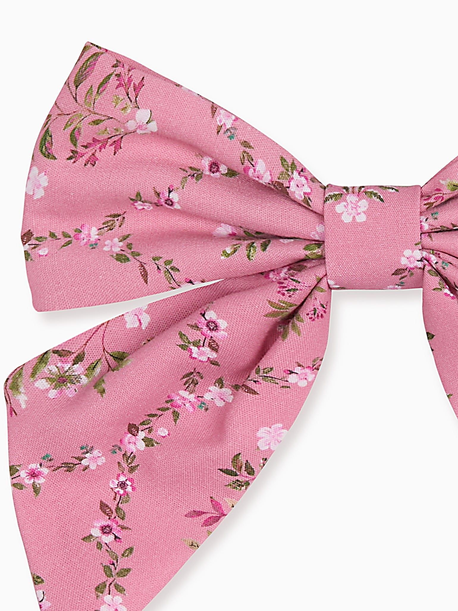 Pink Garland Trellis Girl Large Bow Clip