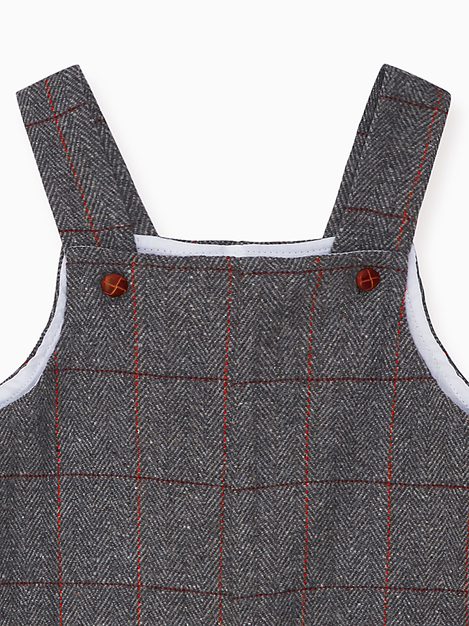 Grey Buganvilla Baby Dungarees