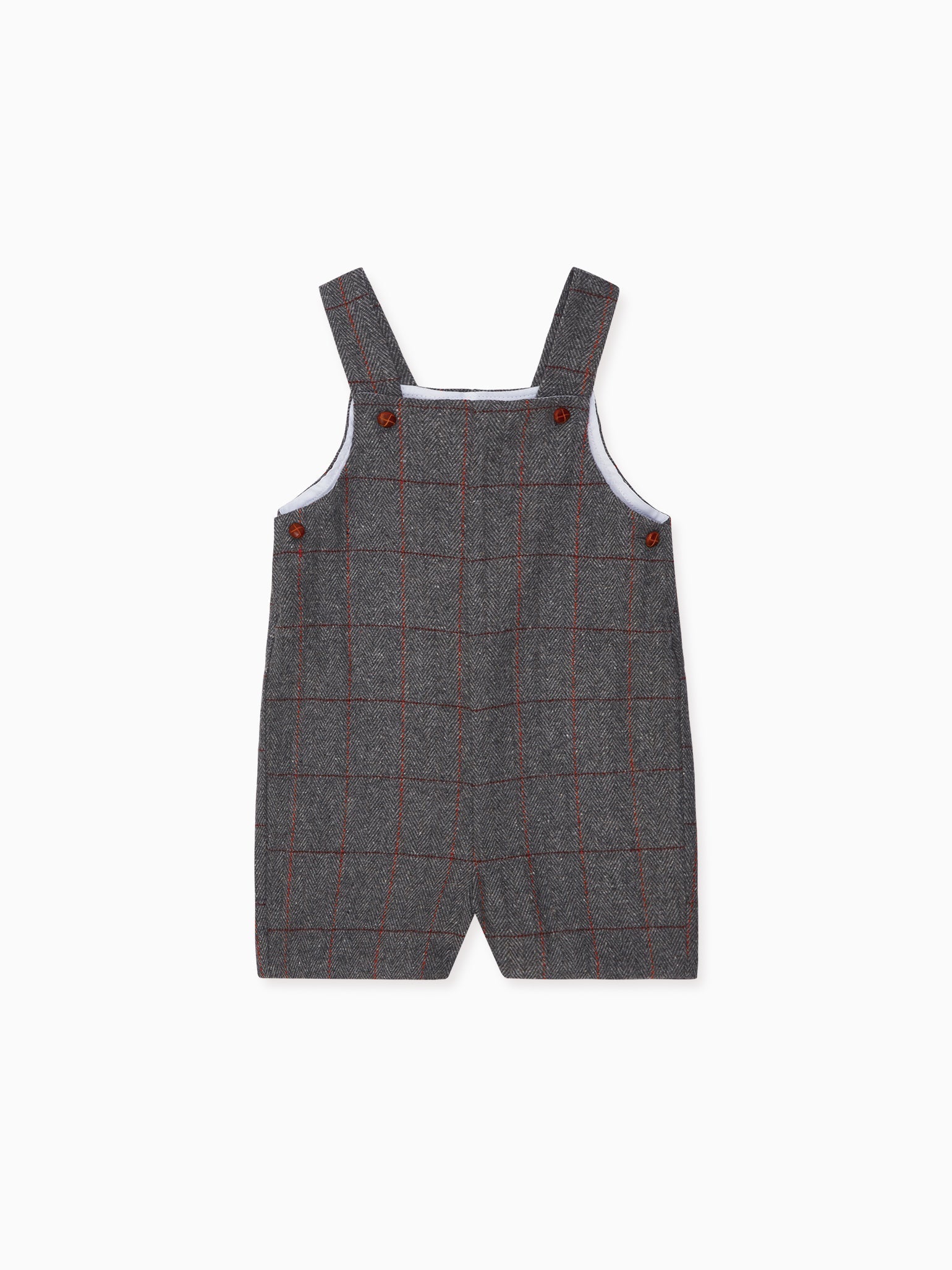Grey Buganvilla Baby Dungarees